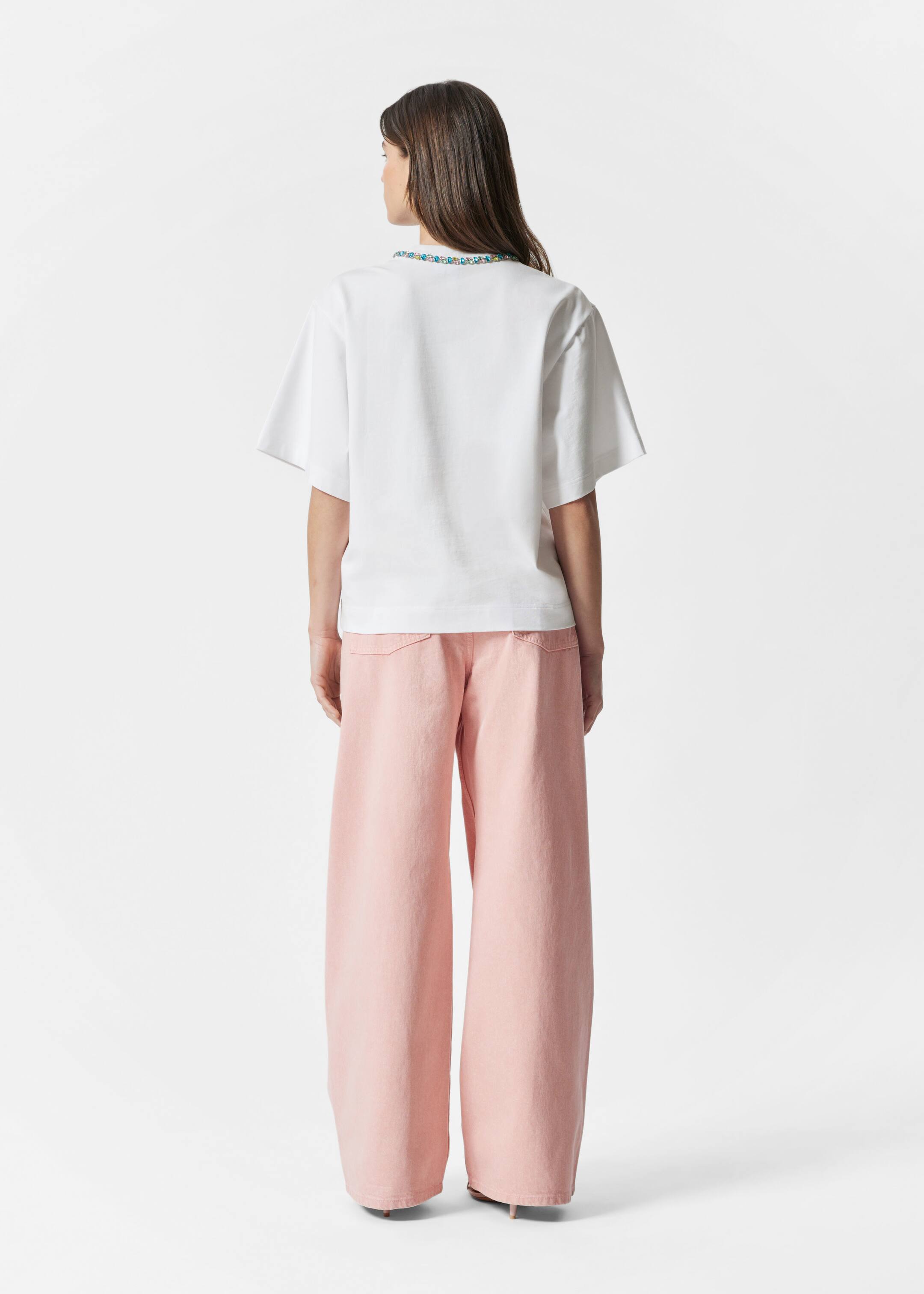 Grösseres Bild ansehen: T-Shirt mit Verzierung - Weiß - DAMEN | H&M CH 4