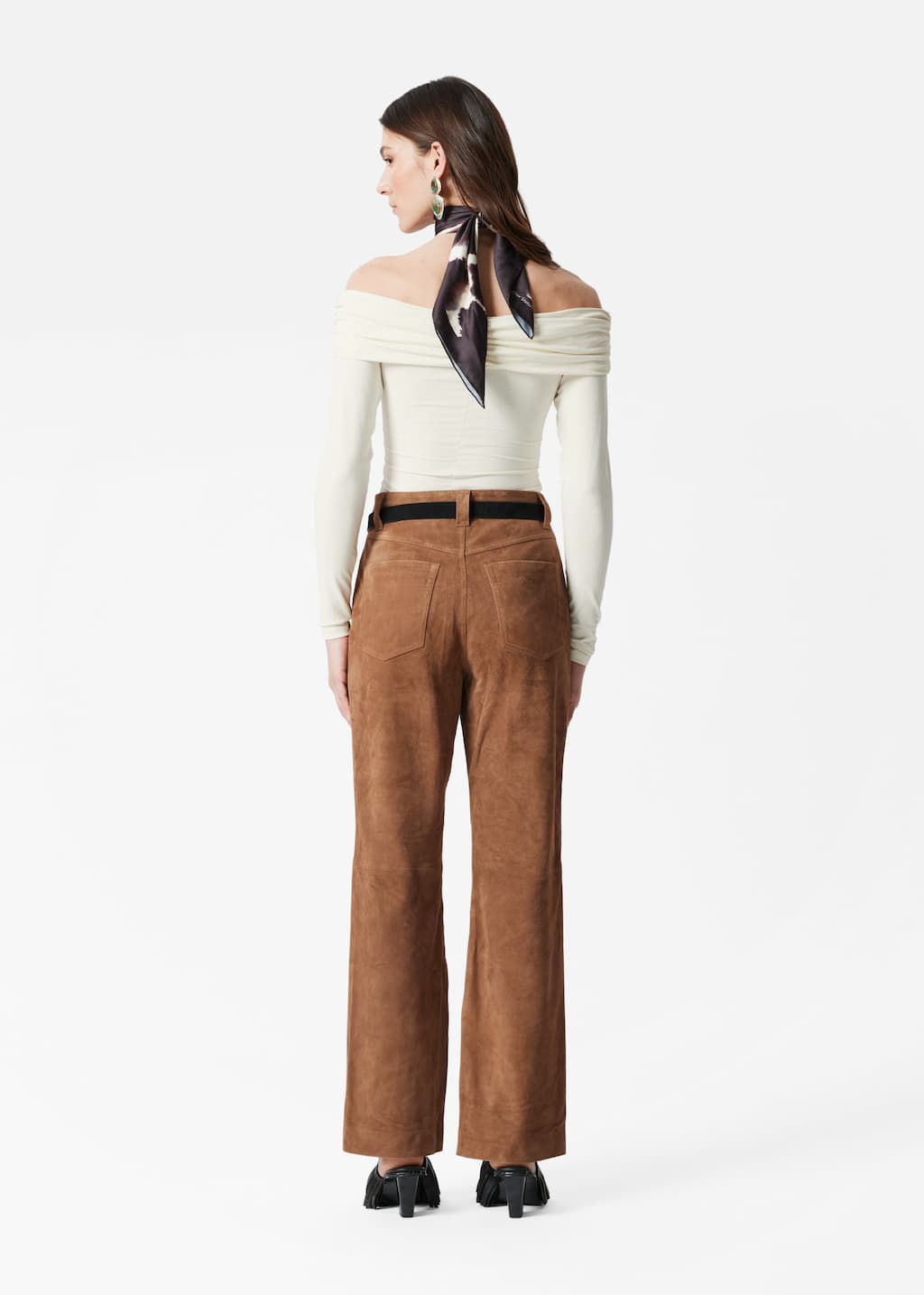 Ruched Off-Shoulder Top - Cream - Lookbook