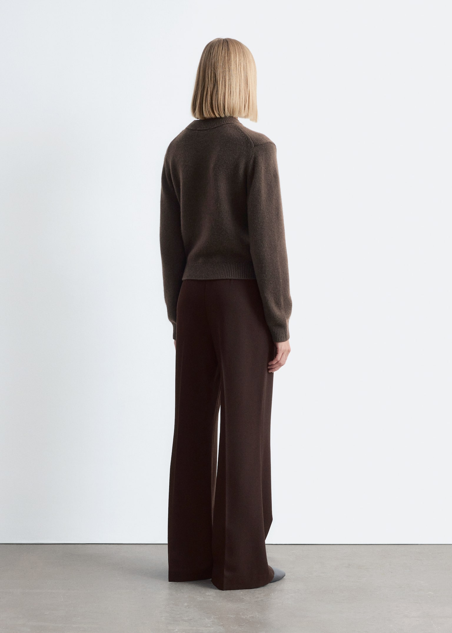 Cashmere-Blend Jumper - Dark Brown/Dark Mole/Black - 5