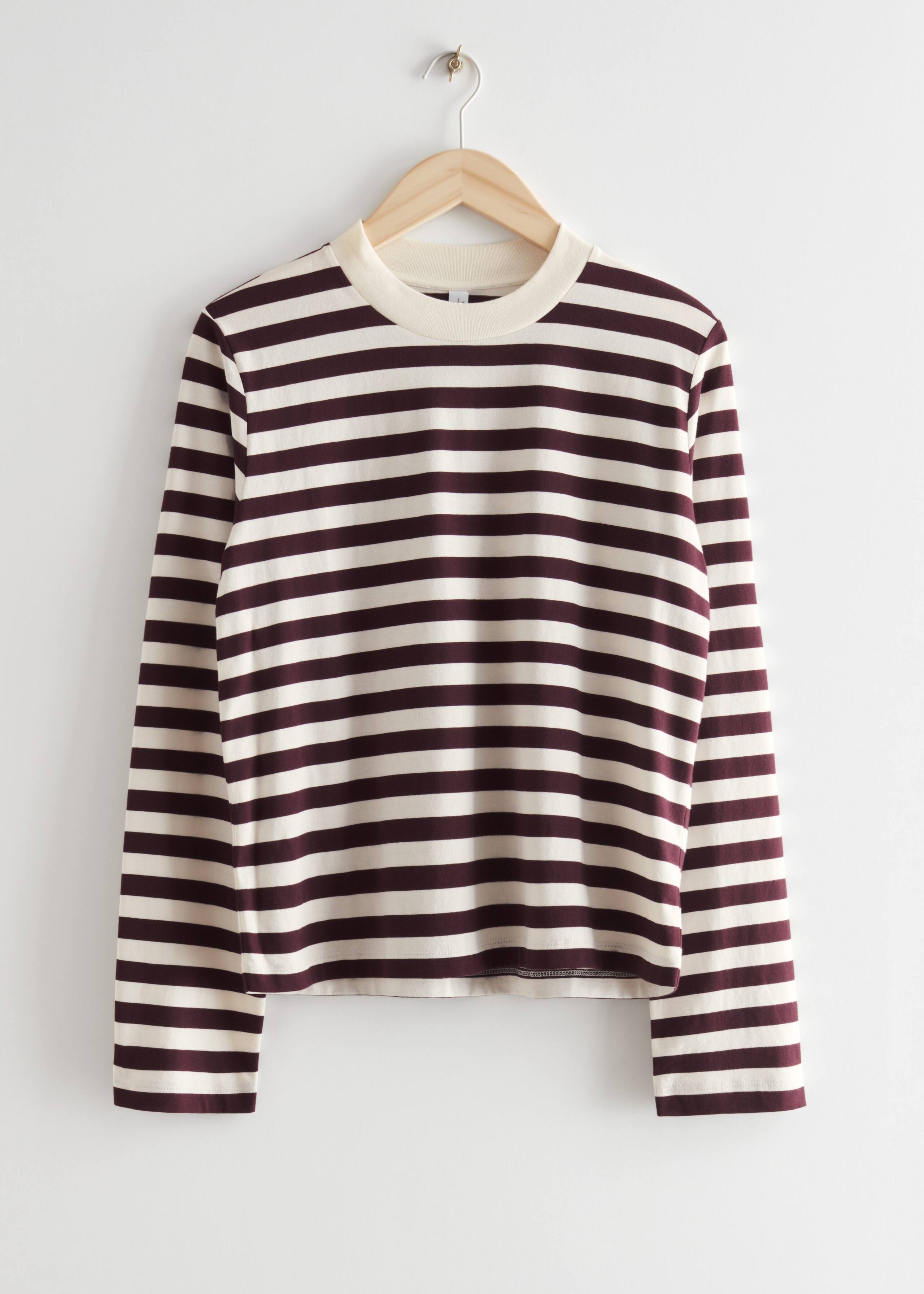 Relaxed Cotton Top - Black/White Stripes - Still Life