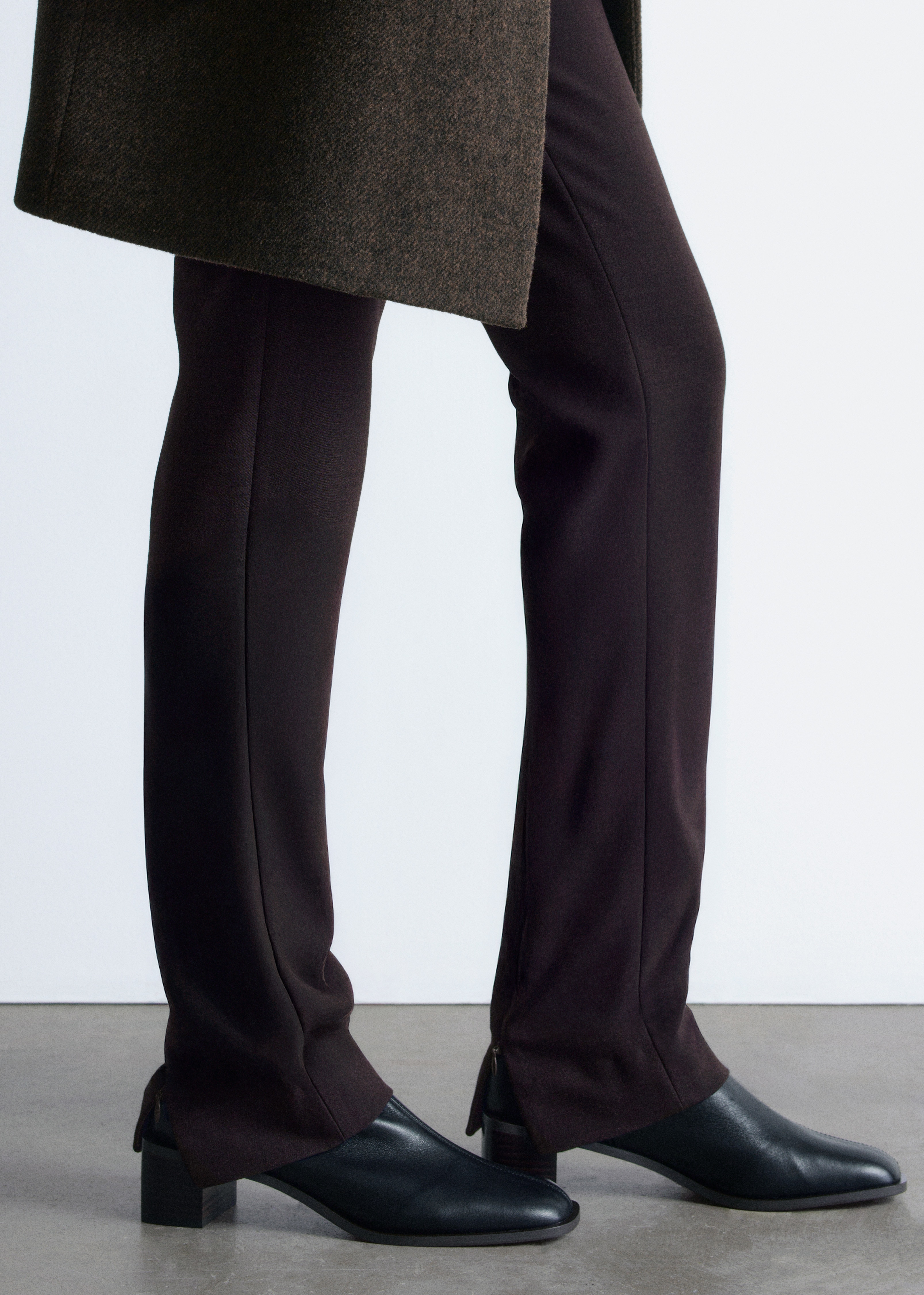 Sockboots aus Nappaleder - Schwarz/Braun