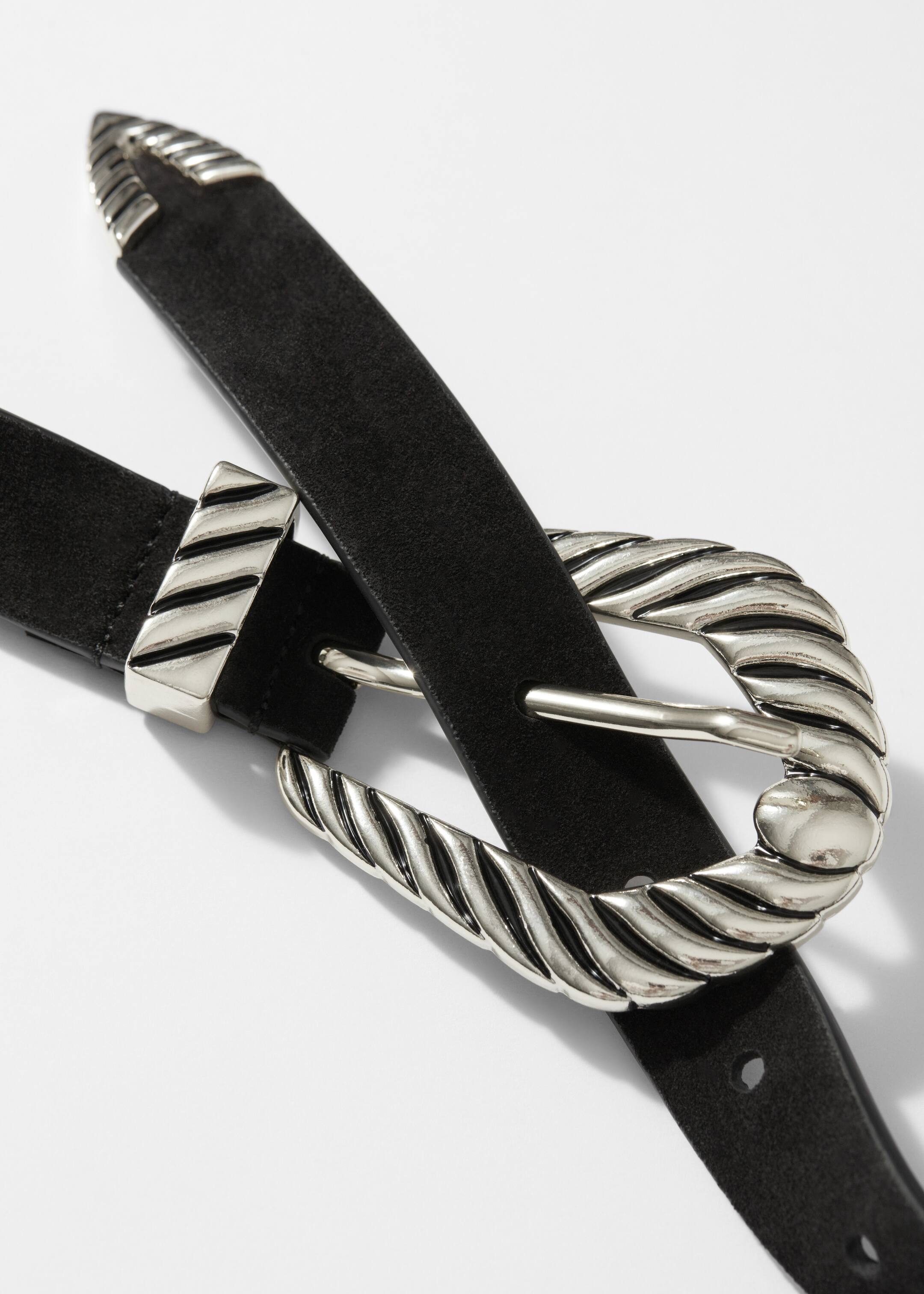 Grotere afbeelding bekijken: Suède western riem - Zwart - DAMES | H&M NL 3