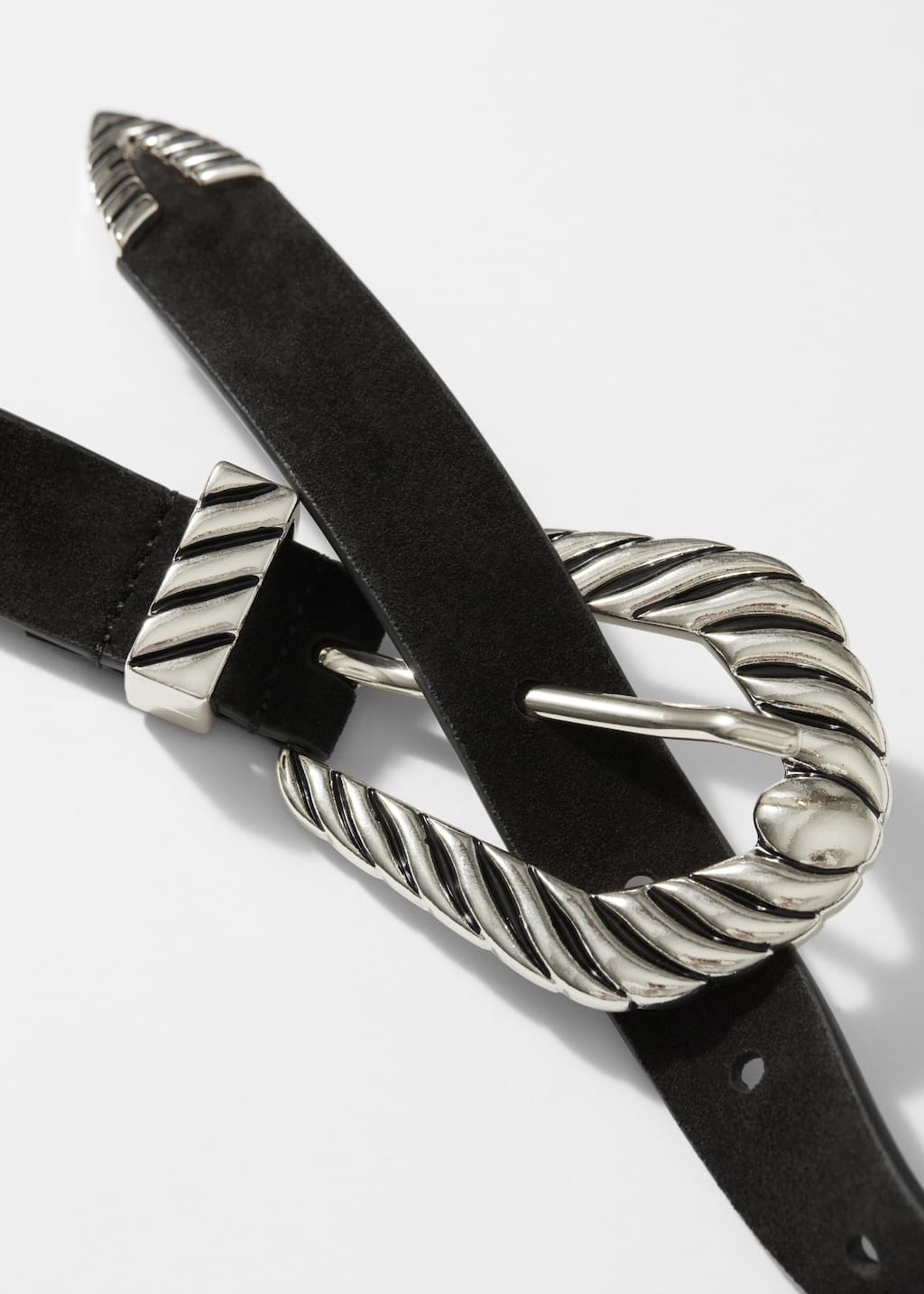 Image of Western Suede Belt