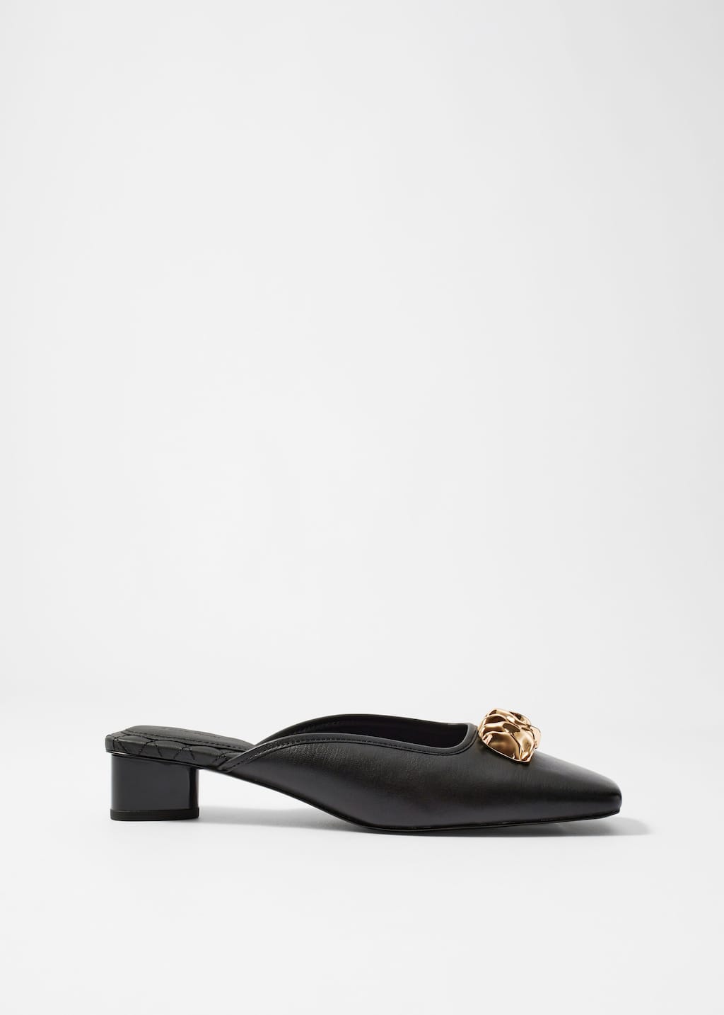 Image of Mules en cuir avec ornements