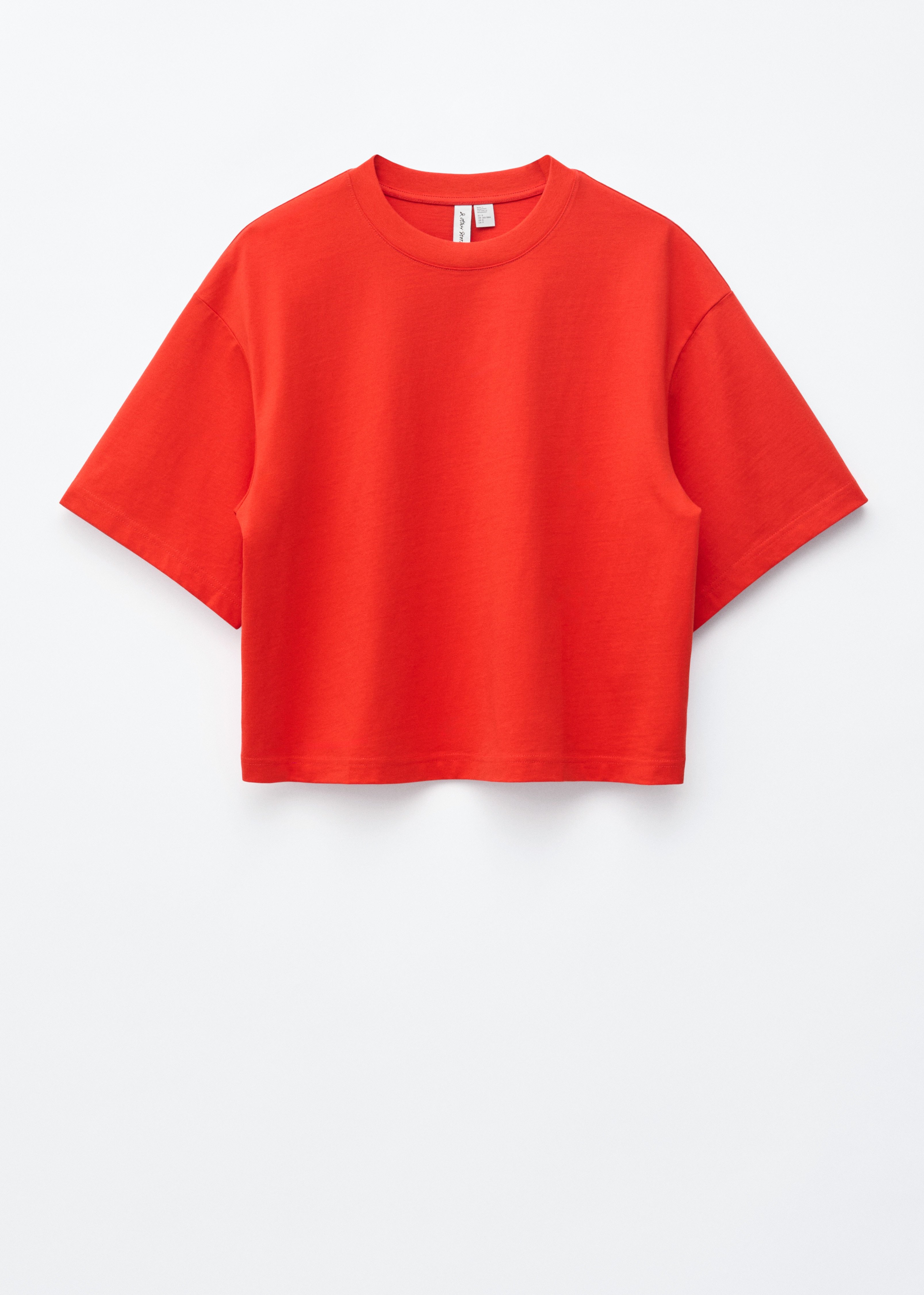 T-shirt structuré - Rouge/Jaune/Blanc/Noir/Bleu clair/Gris/Marron Clair