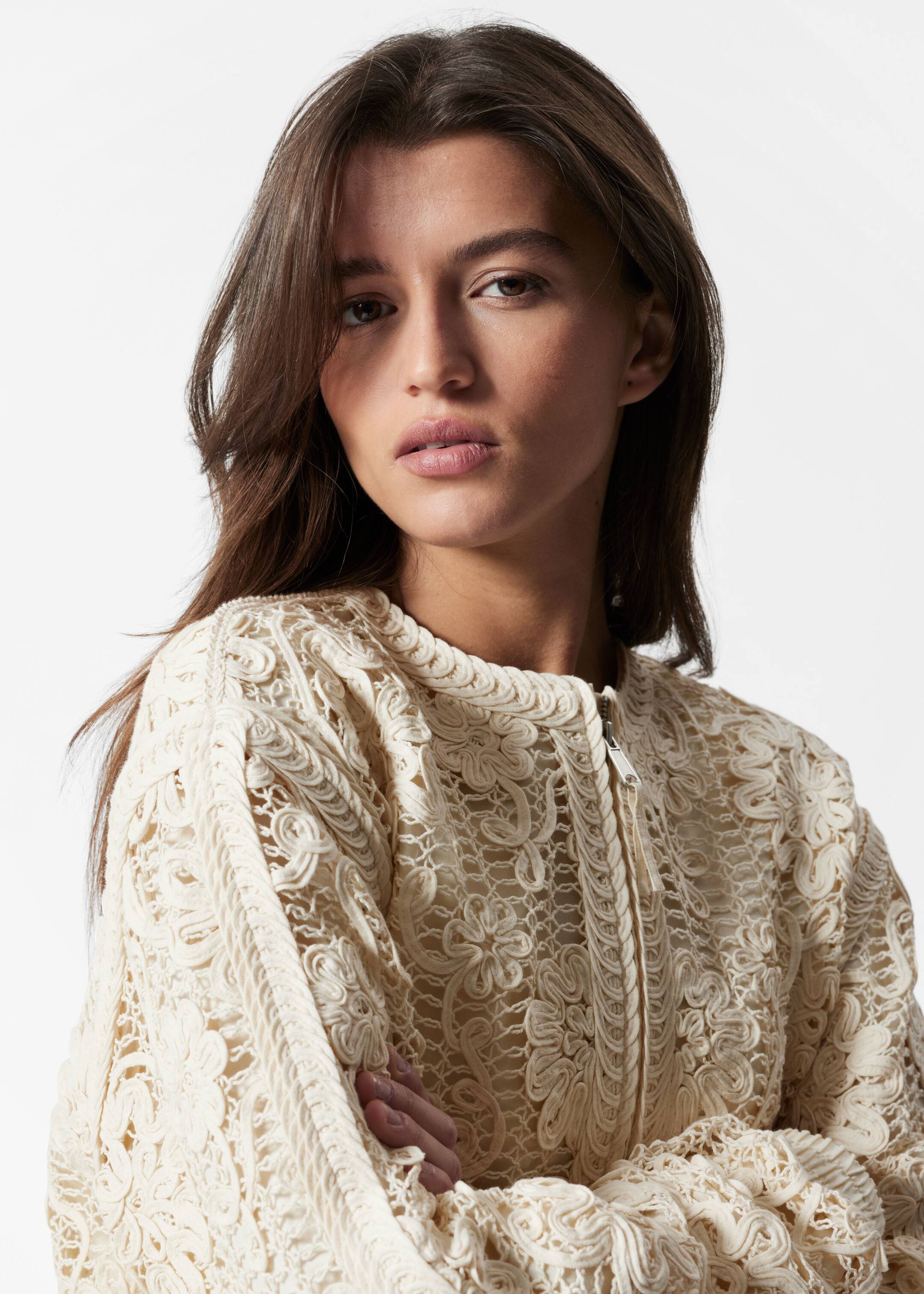 Agrandir l'image: Veste carrée en relief - Beige clair - FEMME | H&M BE 2