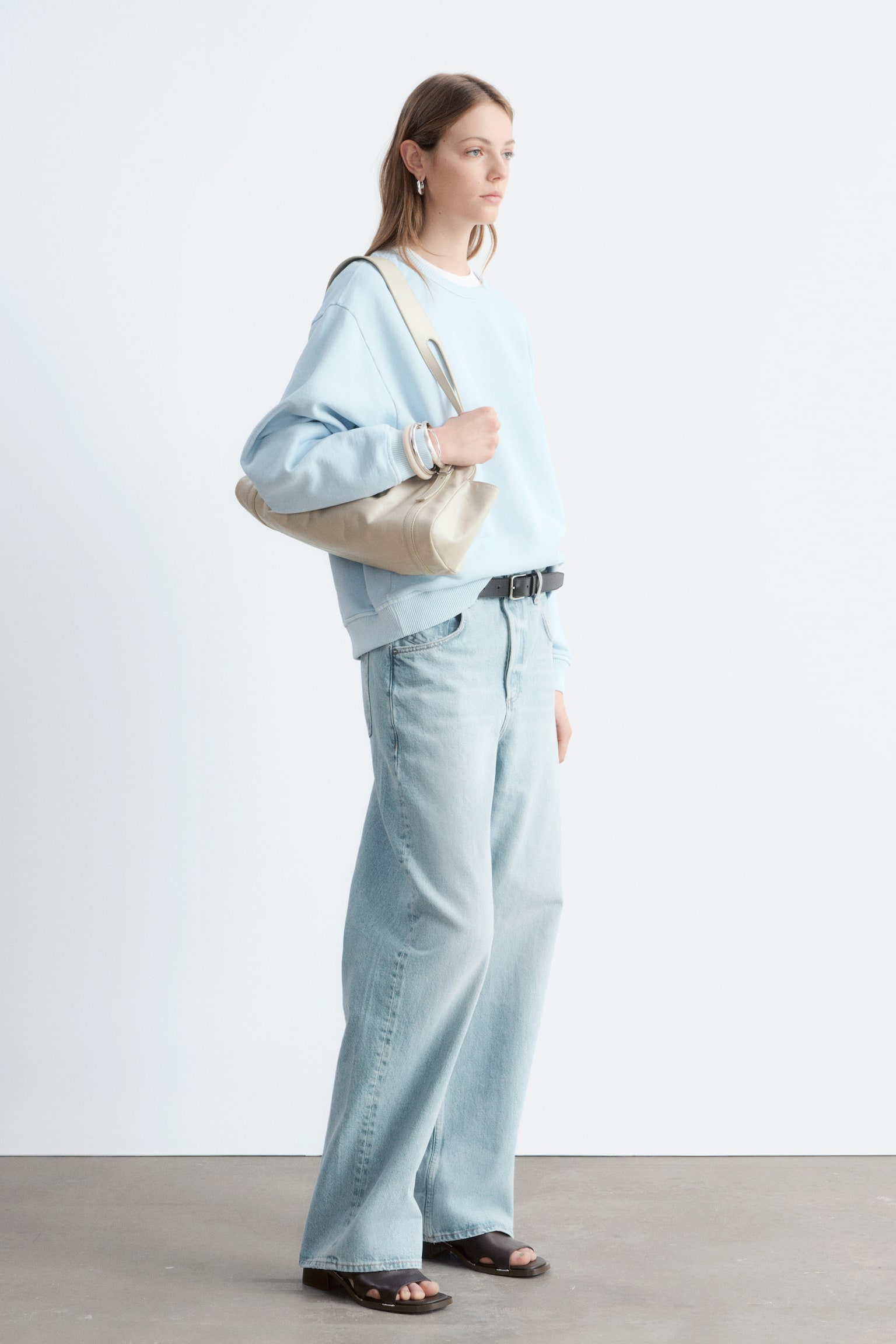 סווטשירט אוברסייז מכותנת ג'רסי - 4