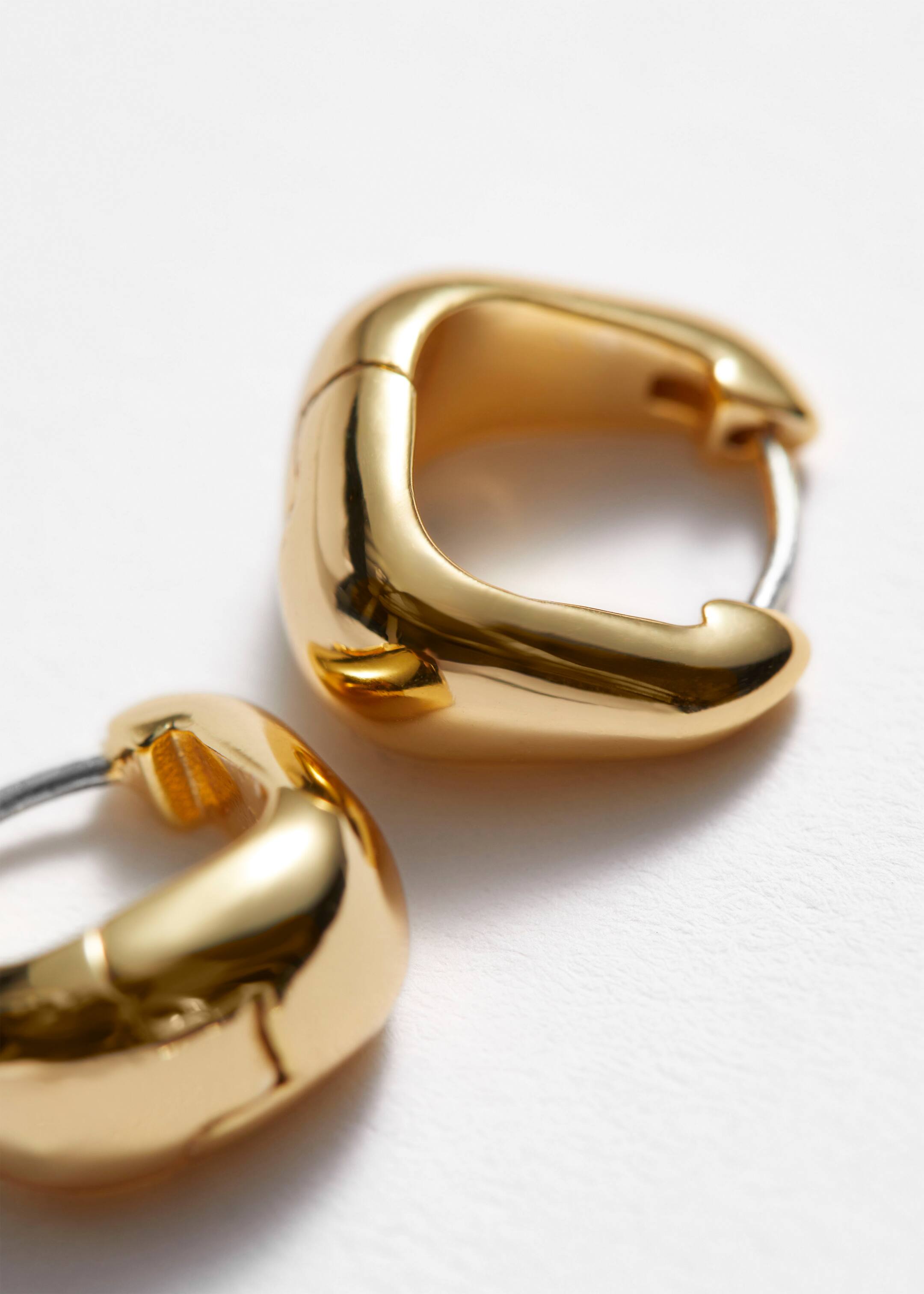 View larger image: Square Hoop Earrings - Gold - Ladies | H&M GB 2