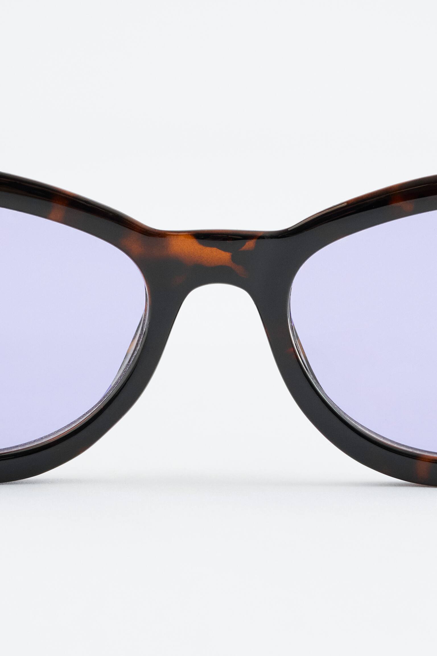 משקפי שמש מלבניים צרים - חום מנומר/אבן/שחור - 3