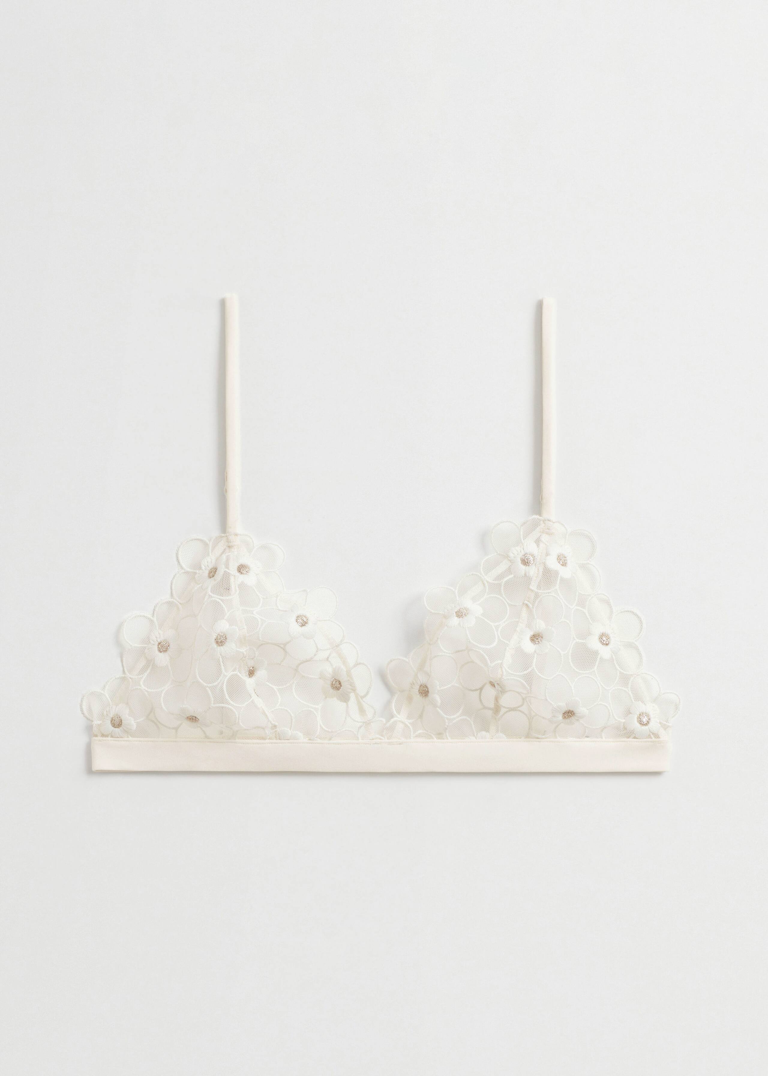 Fancy Floral Lace Soft Bra