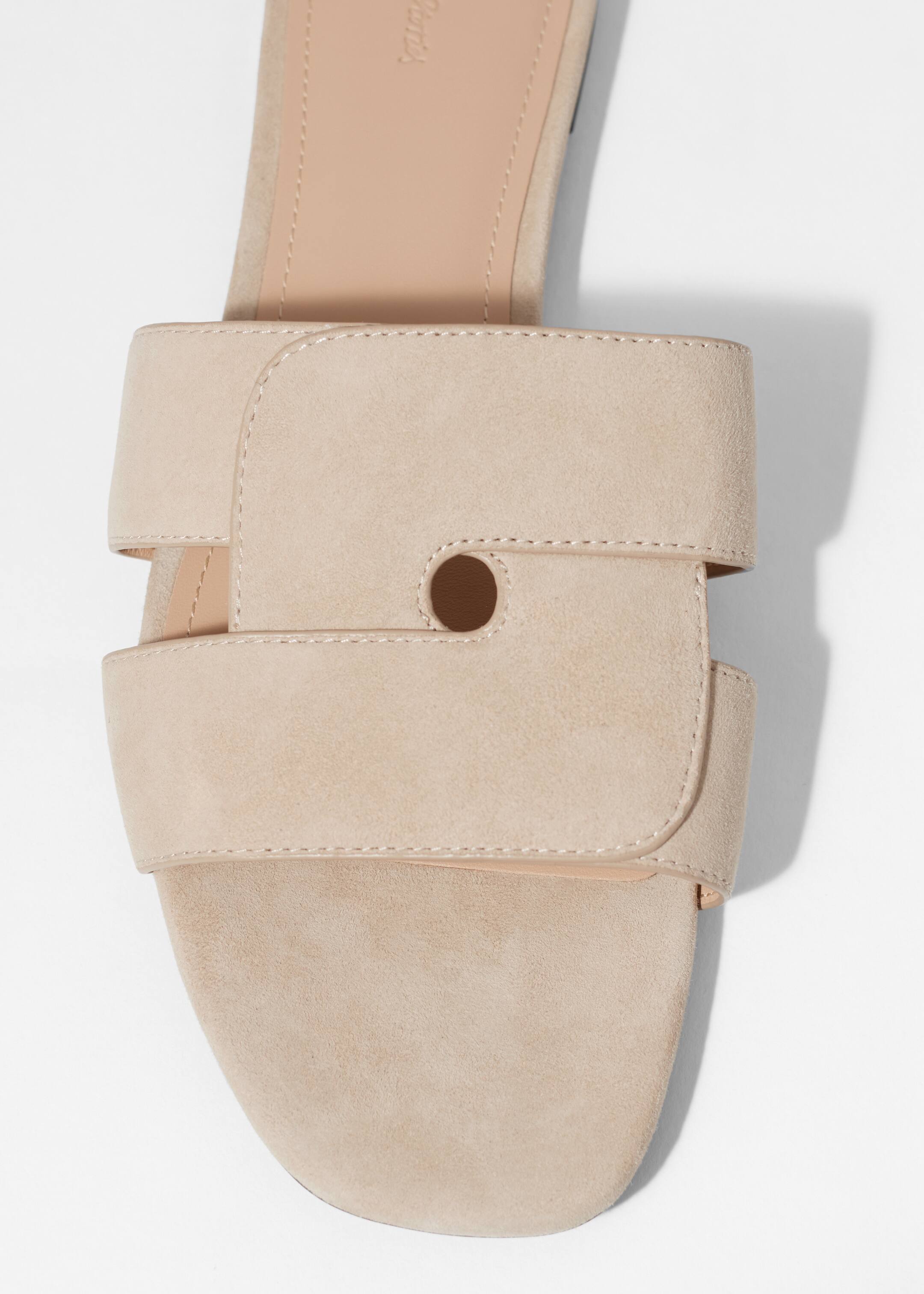 Vezi imaginea mai mare: Papuci din piele - Bej deschis - FEMEI | H&M RO 4