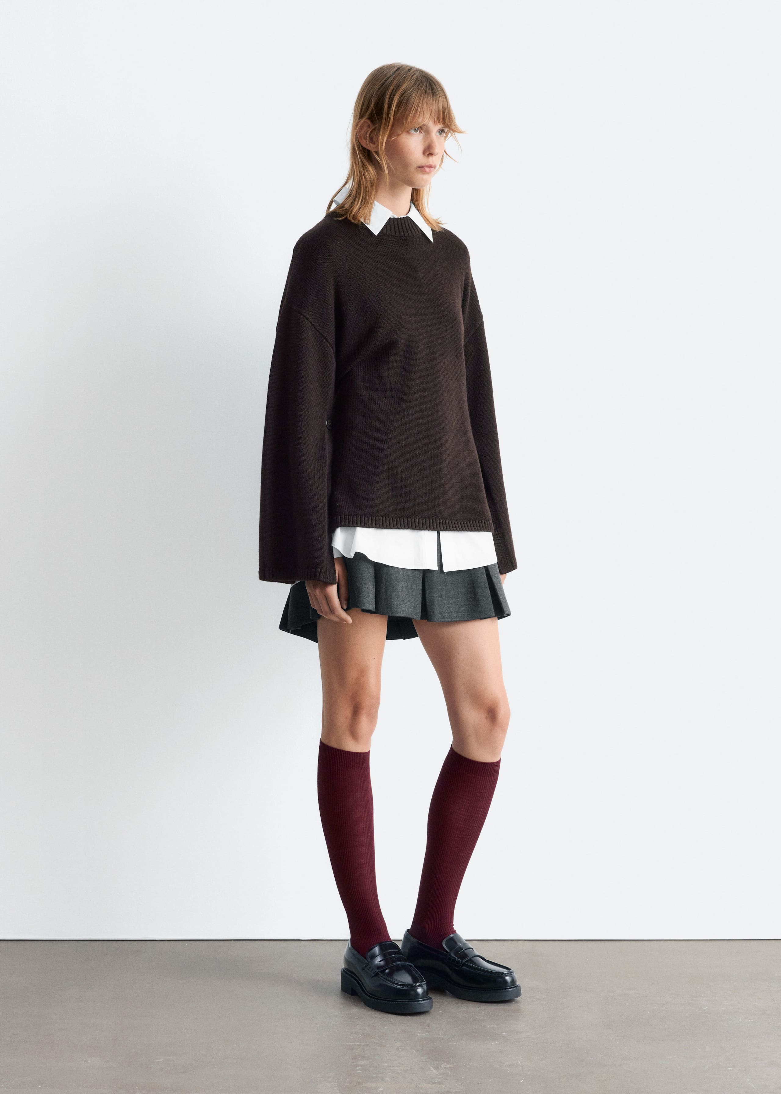 Image of Button-Detailed Wool Jumper