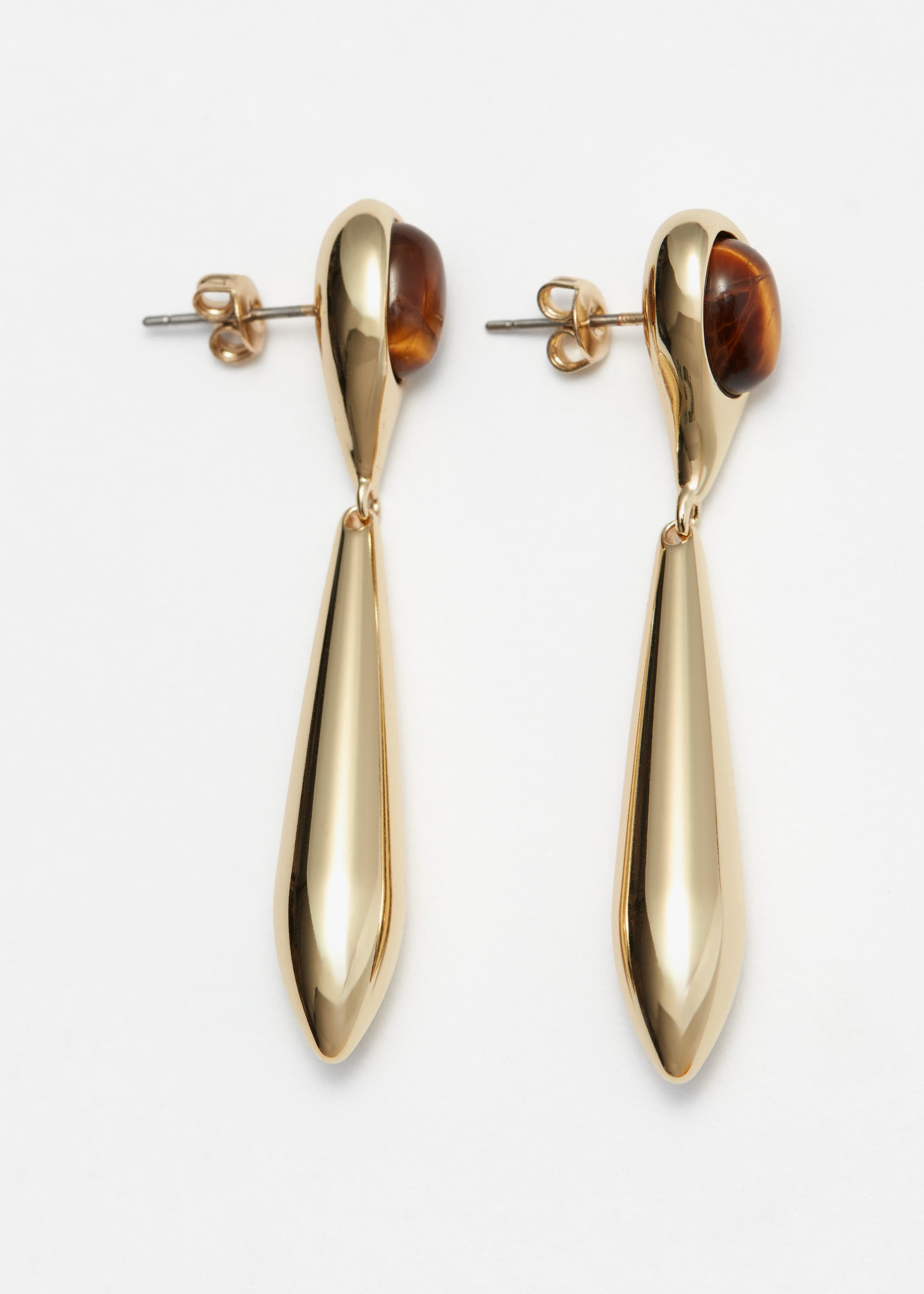 Visualizza immagine più grande: Orecchini con pietra e pendente a goccia - Oro - DONNA | H&M IT 1