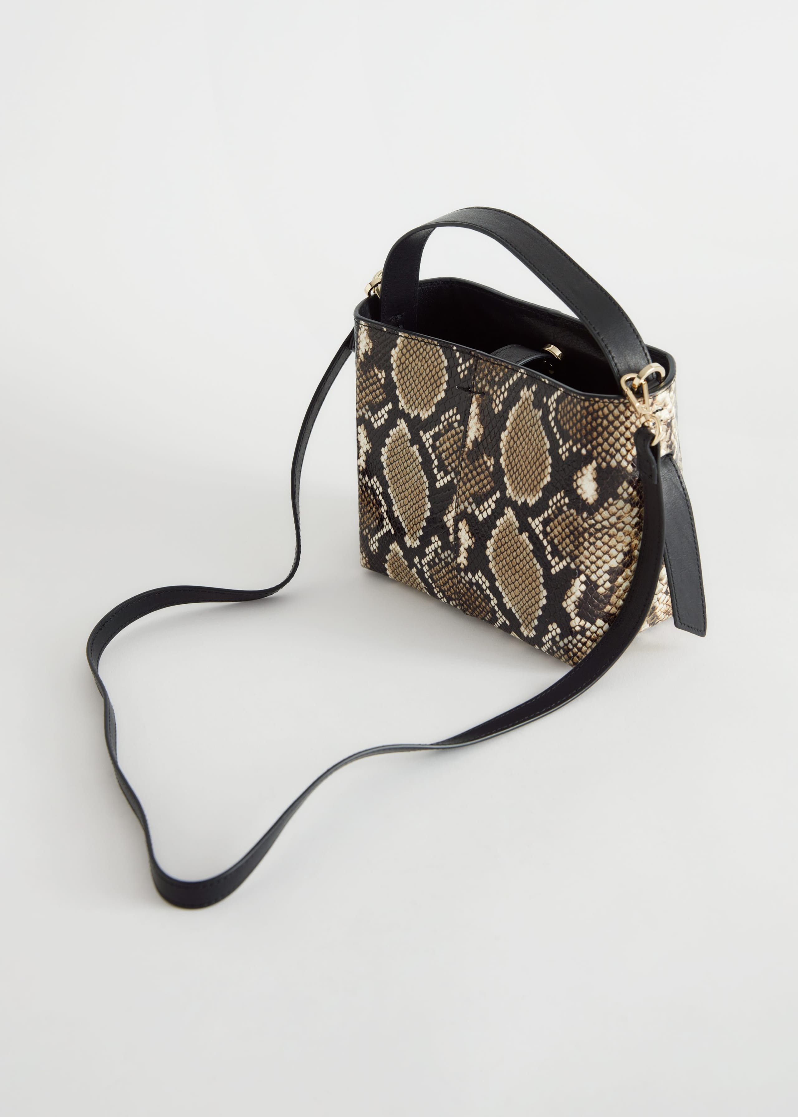 SmallLeatherBucketBag - Rose - Natura morta