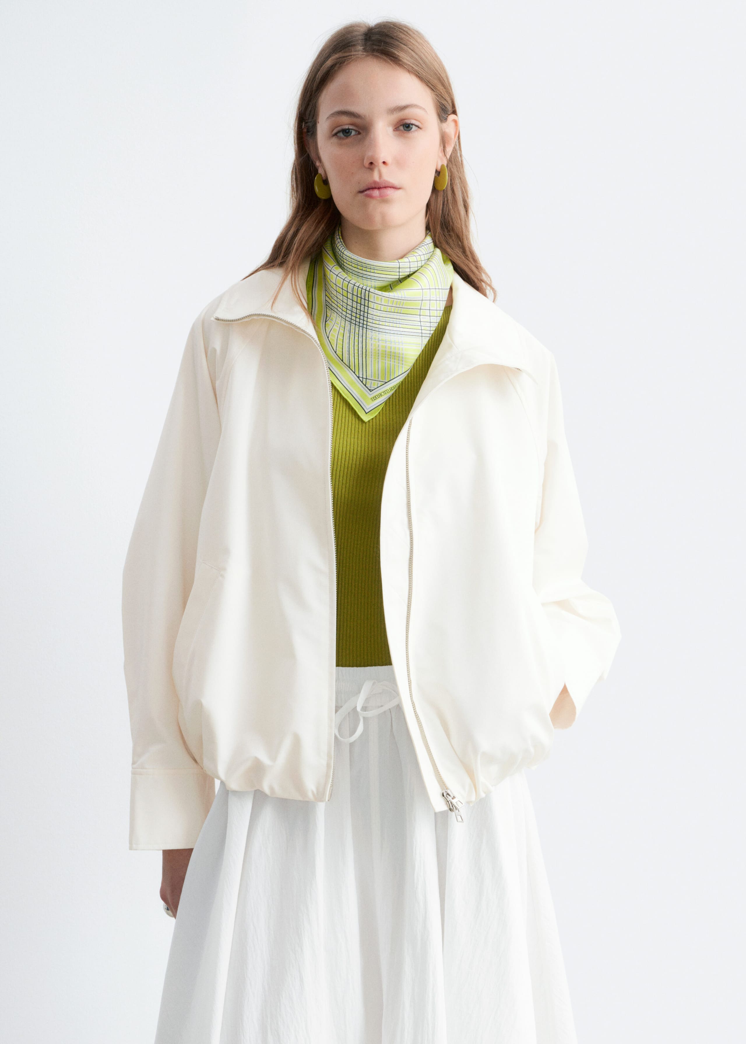 Image of Veste zippée en sergé