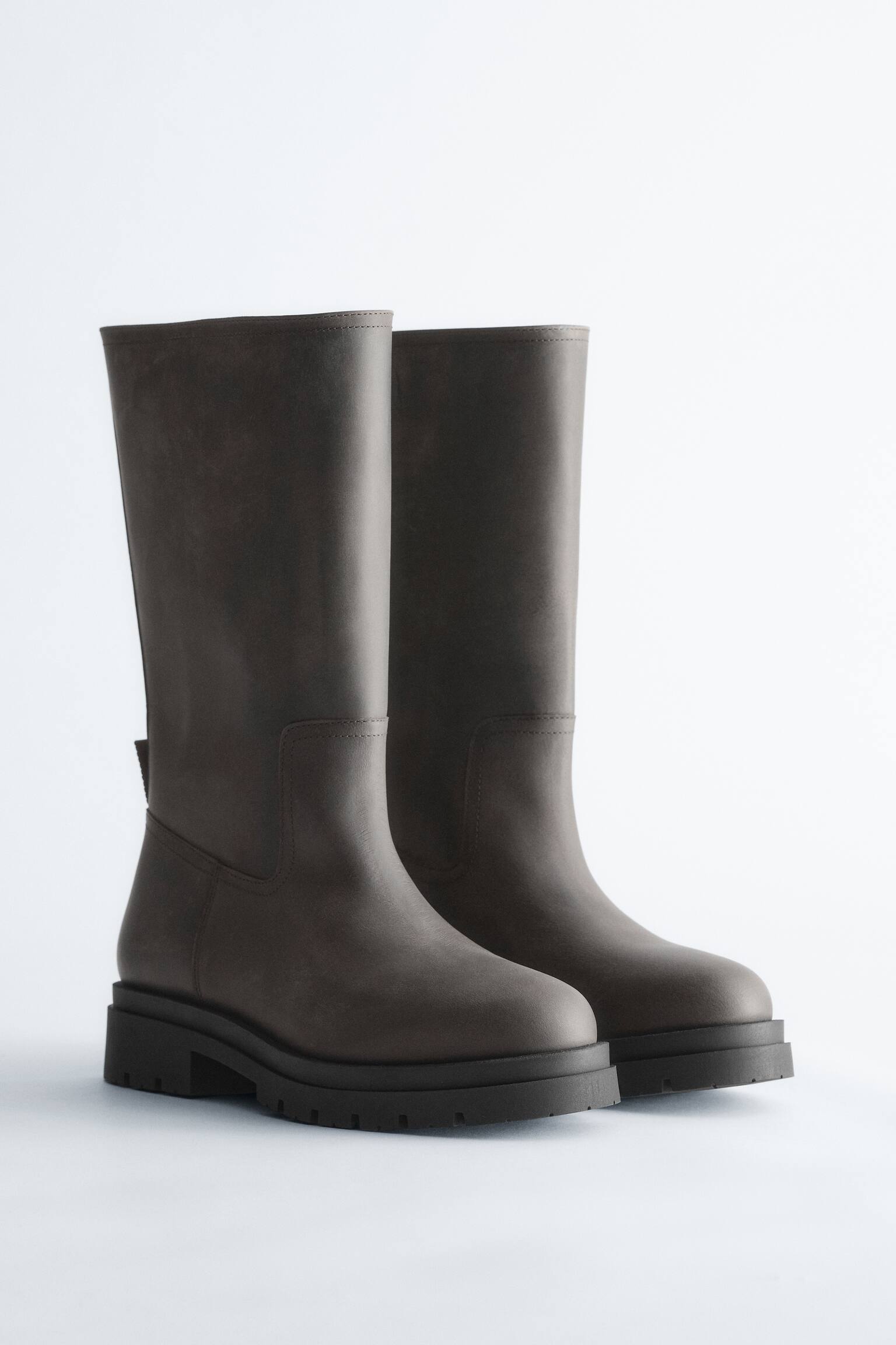 Stiefel mit weitem Schaft - Dunkelbraun - 4