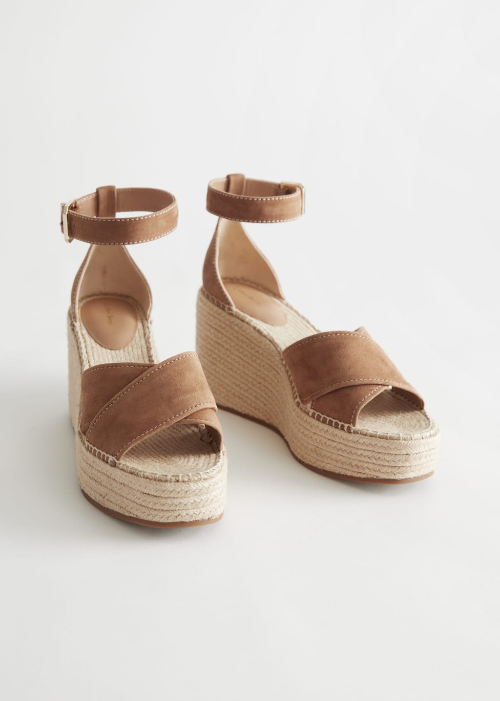 Espadrille Sandal Wedges - Brown - Stillleben