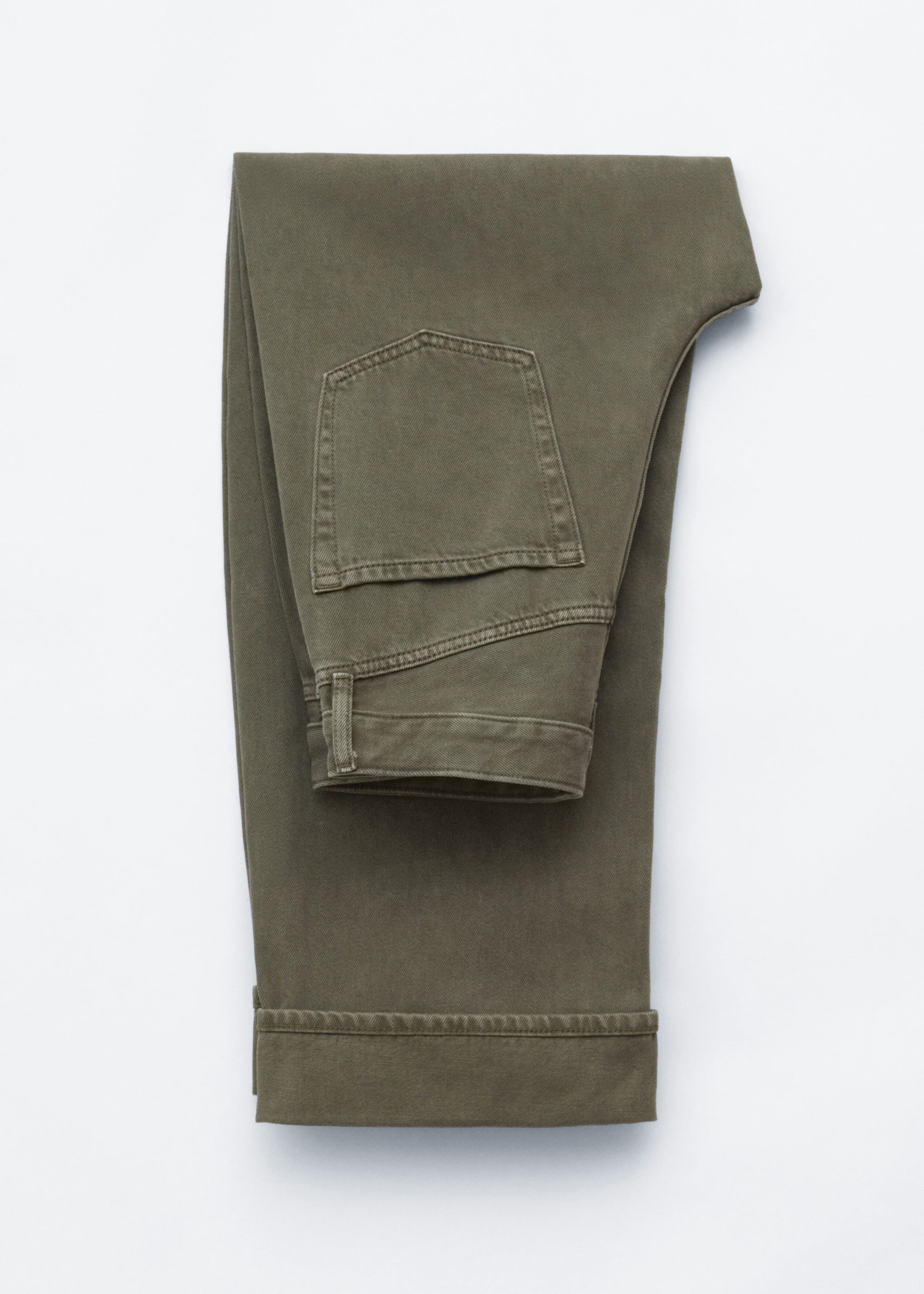 Barrel-Leg Jeans - Dark Green - Lookbook