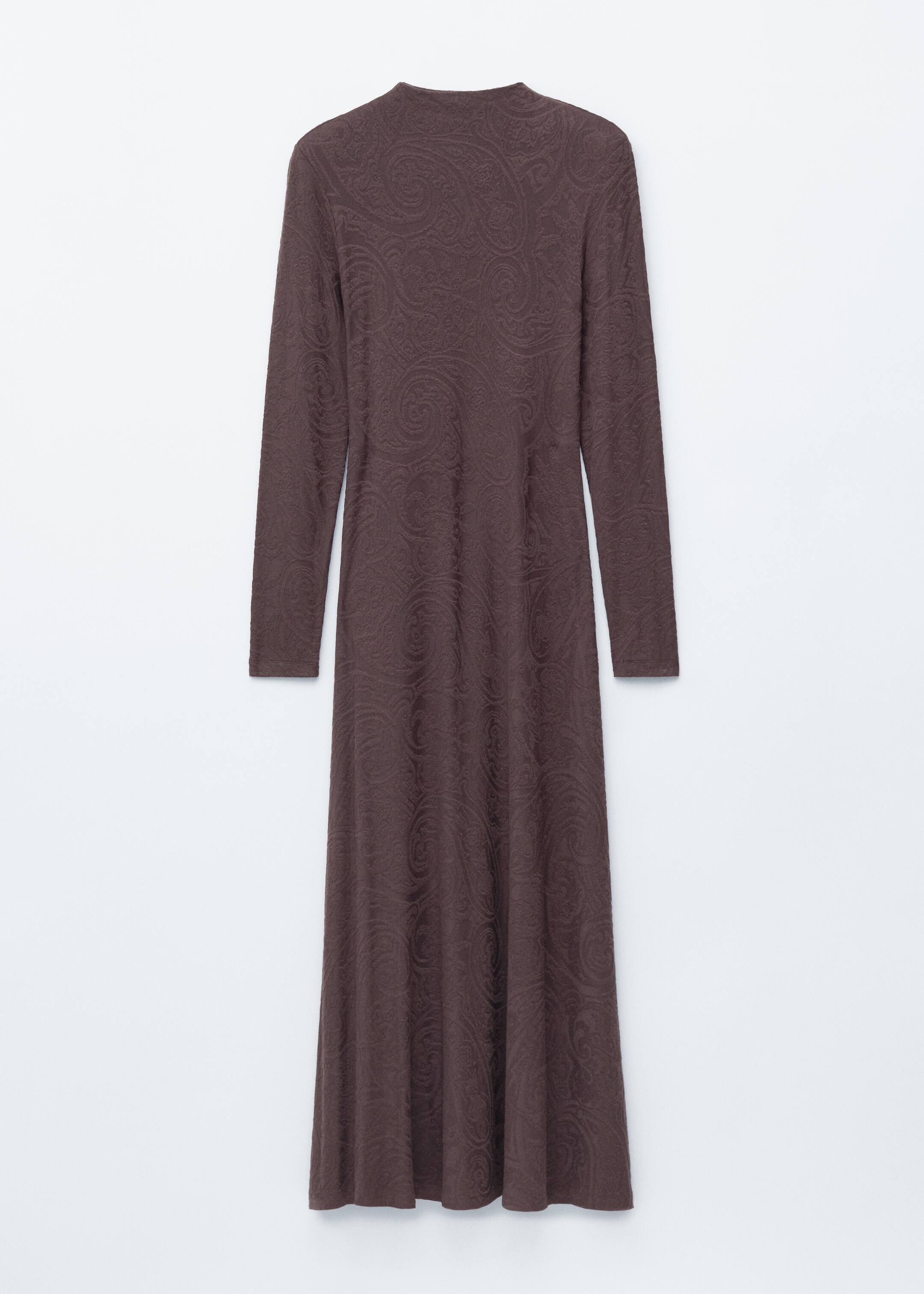 Ver imagen más grande: Maxivestido en punto jacquard - Paisley marrón oscuro - MUJER | H&M ES 6