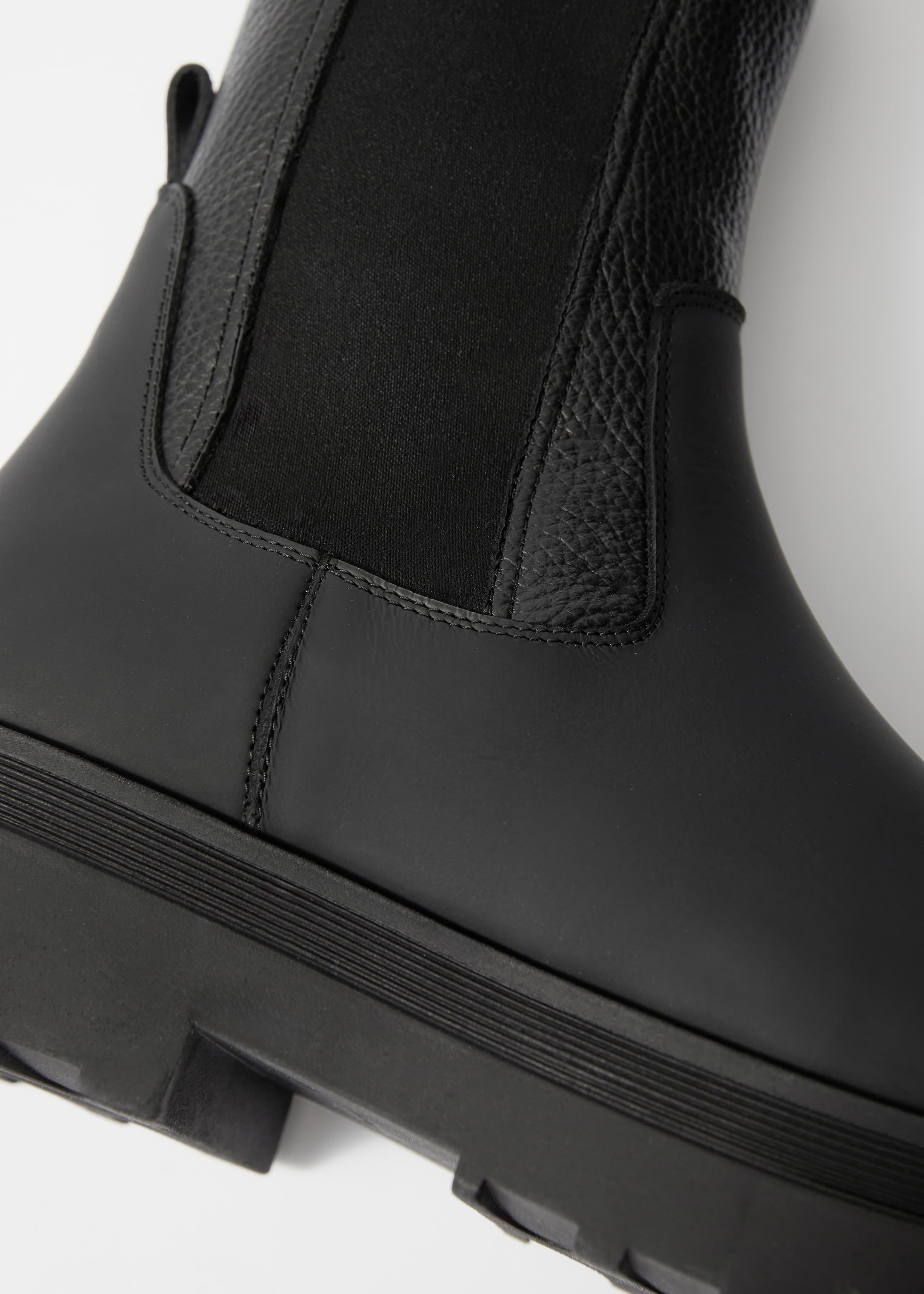 Ingrandisci l'immagine: Lined Leather Chelsea Boots - Black - DONNA | H&M CH 3