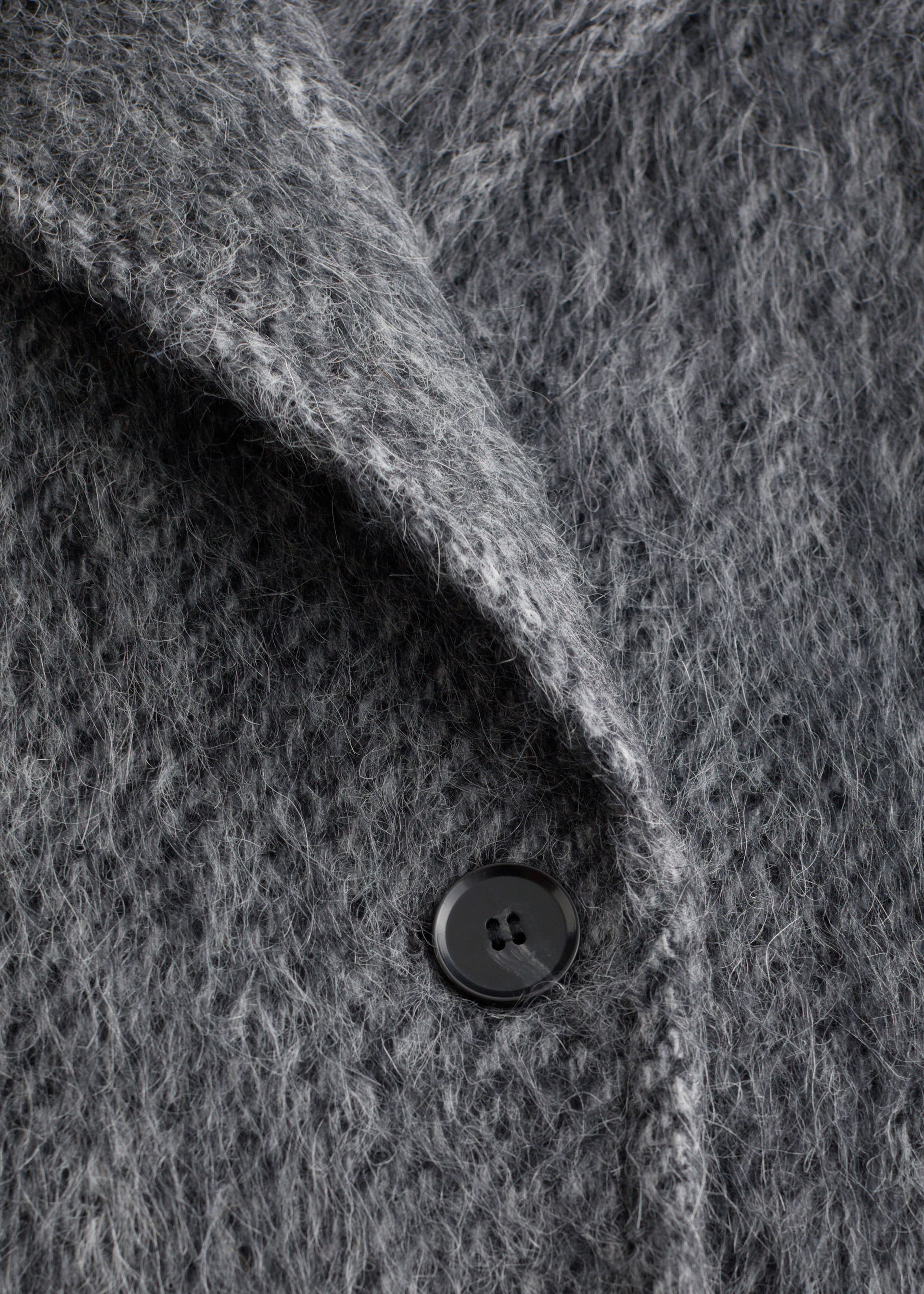 Brushed Wool-Blend Coat - {{variantName}} - Descriptive Detail