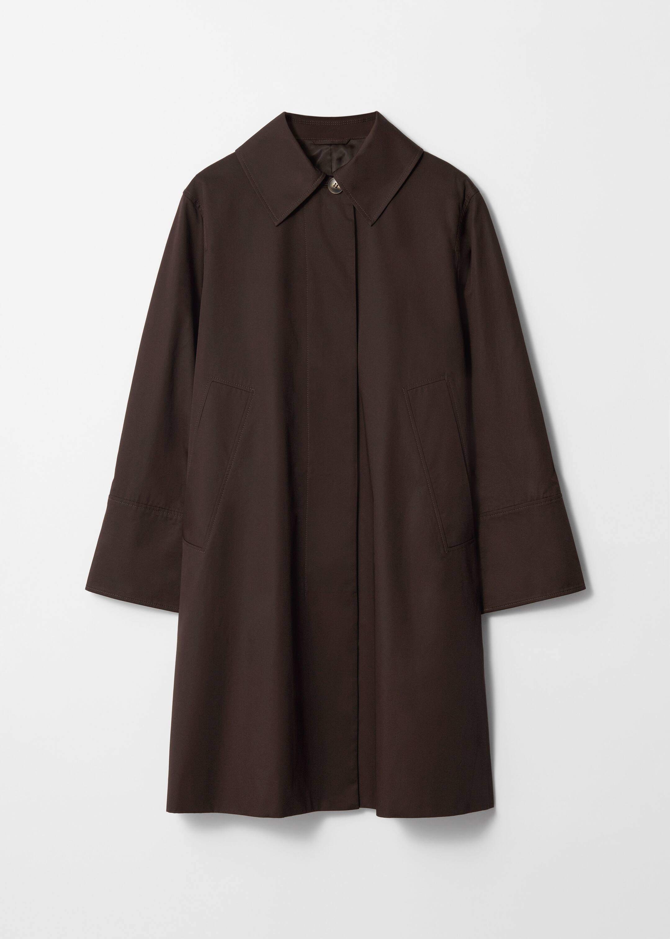 View larger image: Collared Car Coat - Brown - Ladies | H&M GB 1