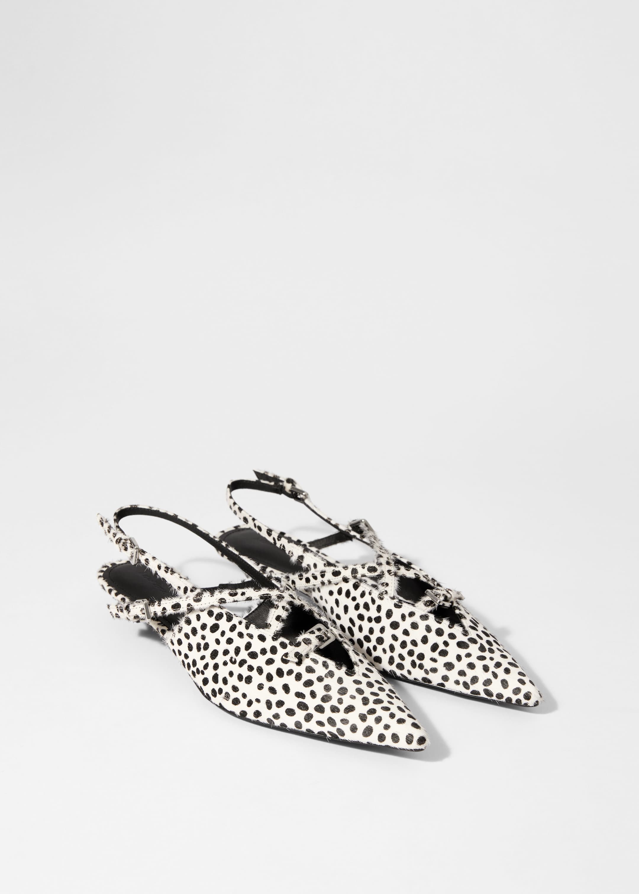 Agrandir l'image: Ballerines à boucles et brides arrière - Imprimé dalmatien - FEMME | H&M FR 1