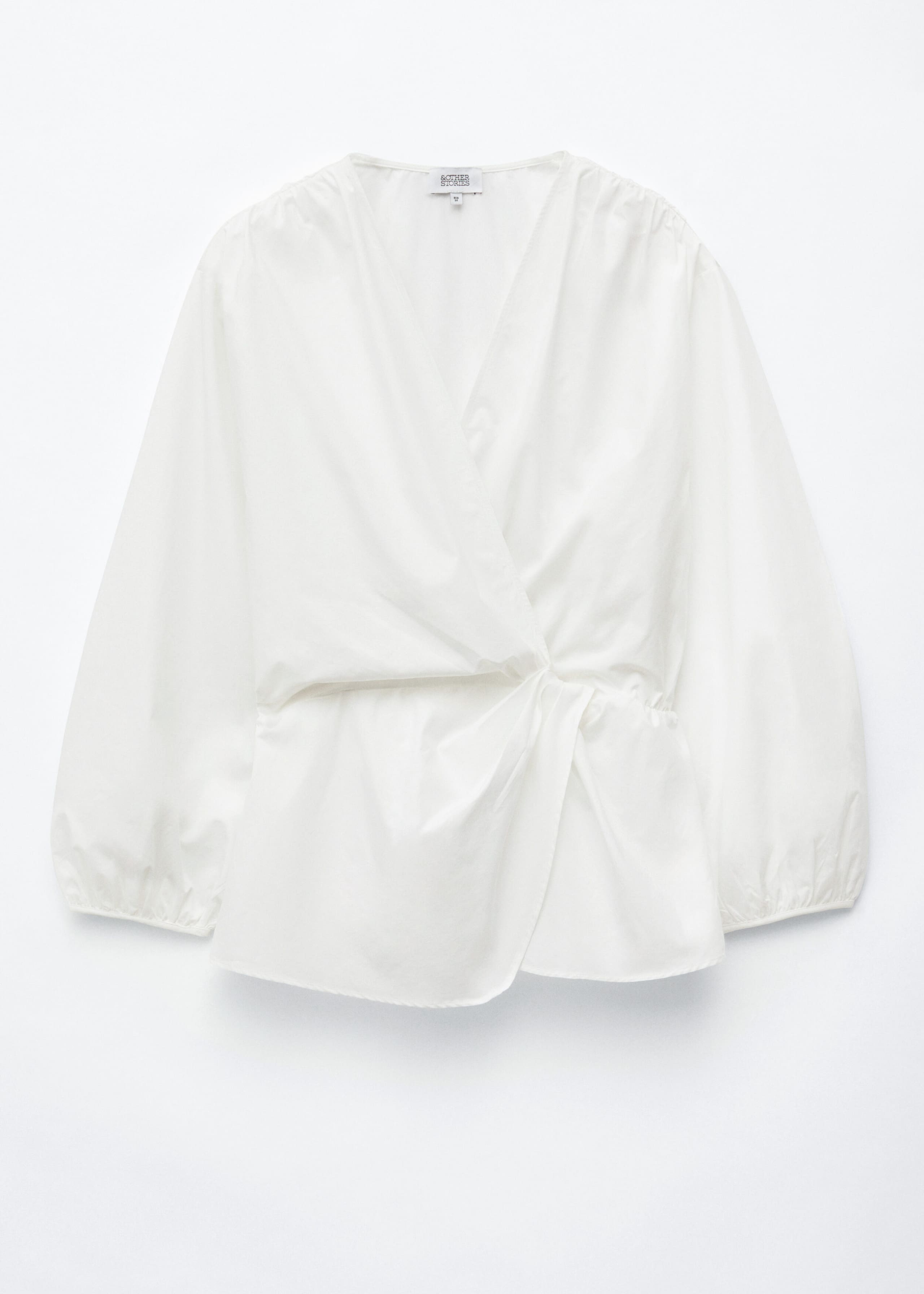 Blouse croisée en coton - White - Still Life