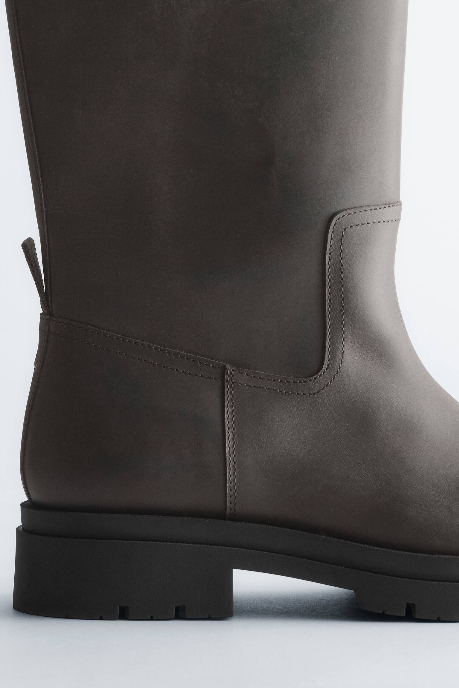 Stiefel mit weitem Schaft - Dunkelbraun - 6