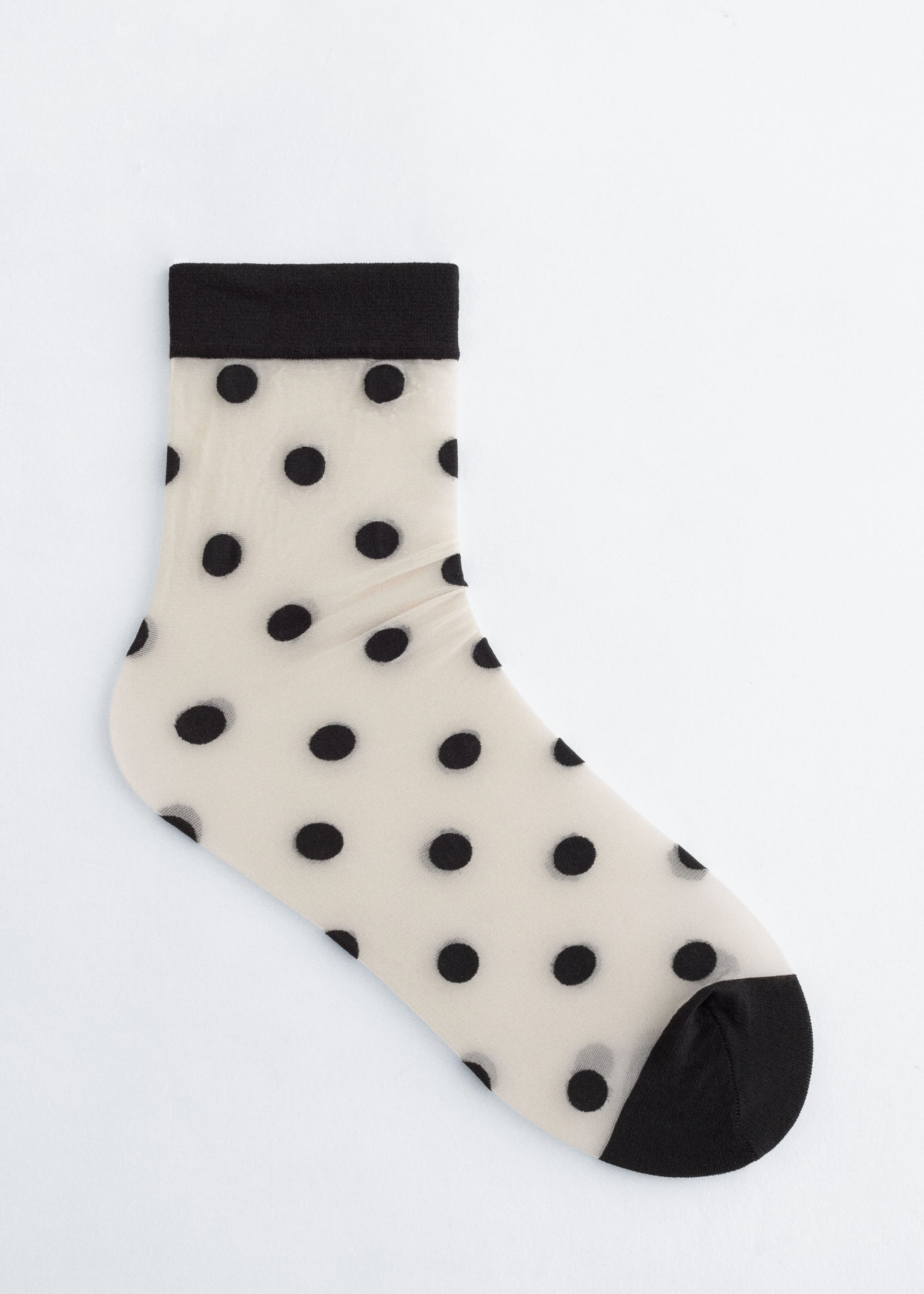 Image of Sheer Polka-Dot Socks