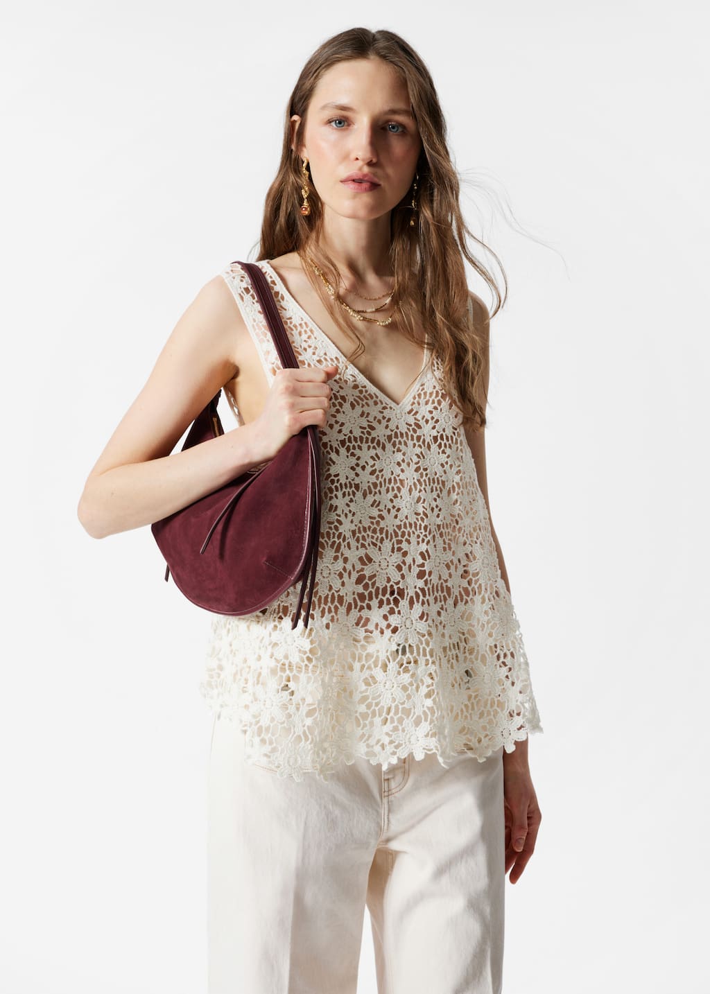 Image of Haut sans manches en crochet