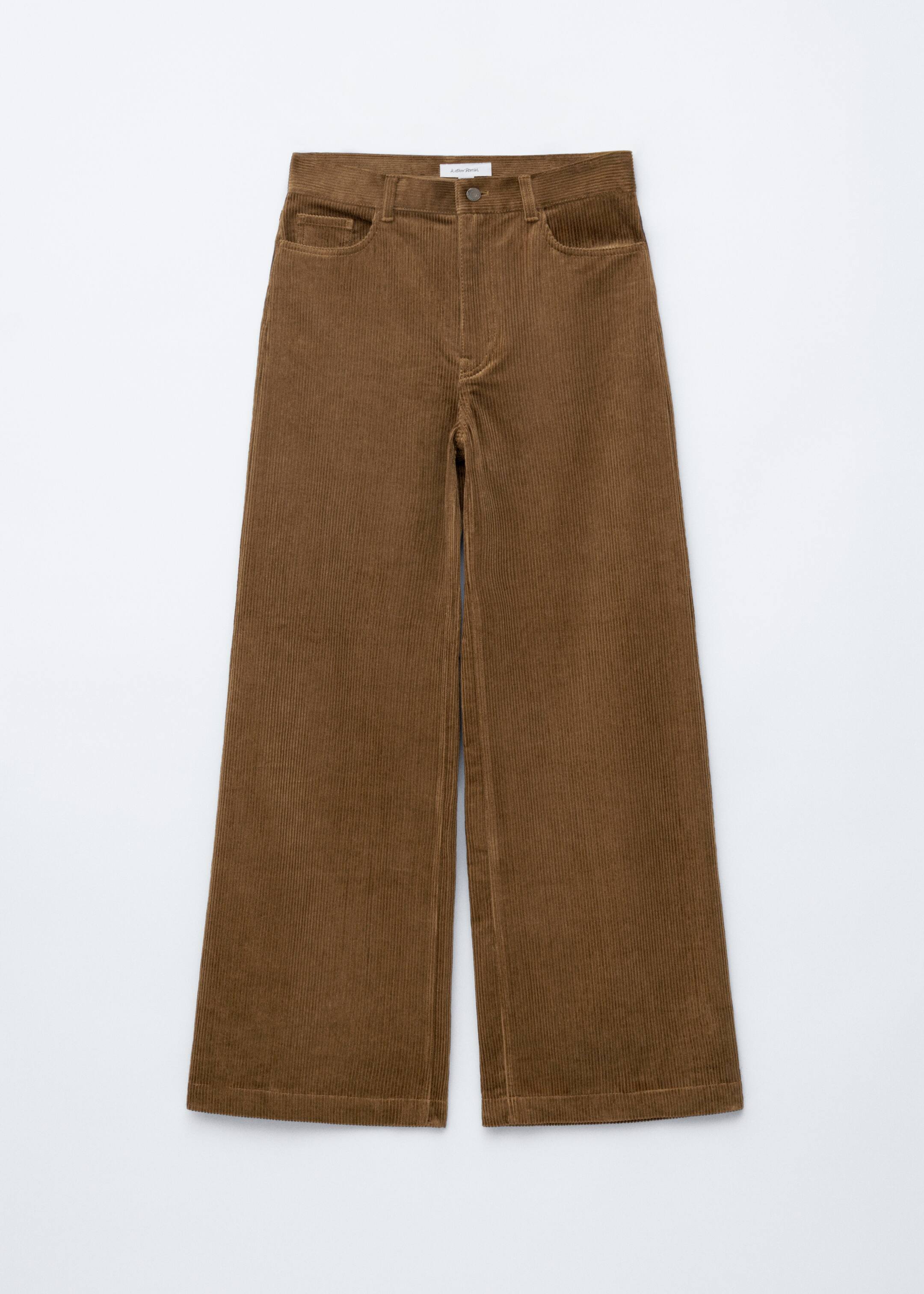 Agrandir l'image: Pantalon large en velours côtelé - Brun moyen - FEMME | H&M CH 6