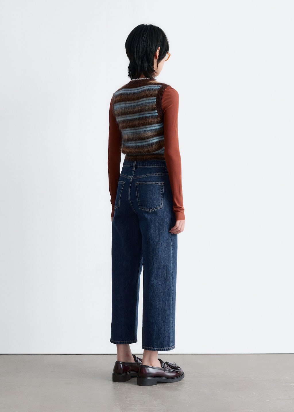 Image of Cropped Wide-Leg Jeans