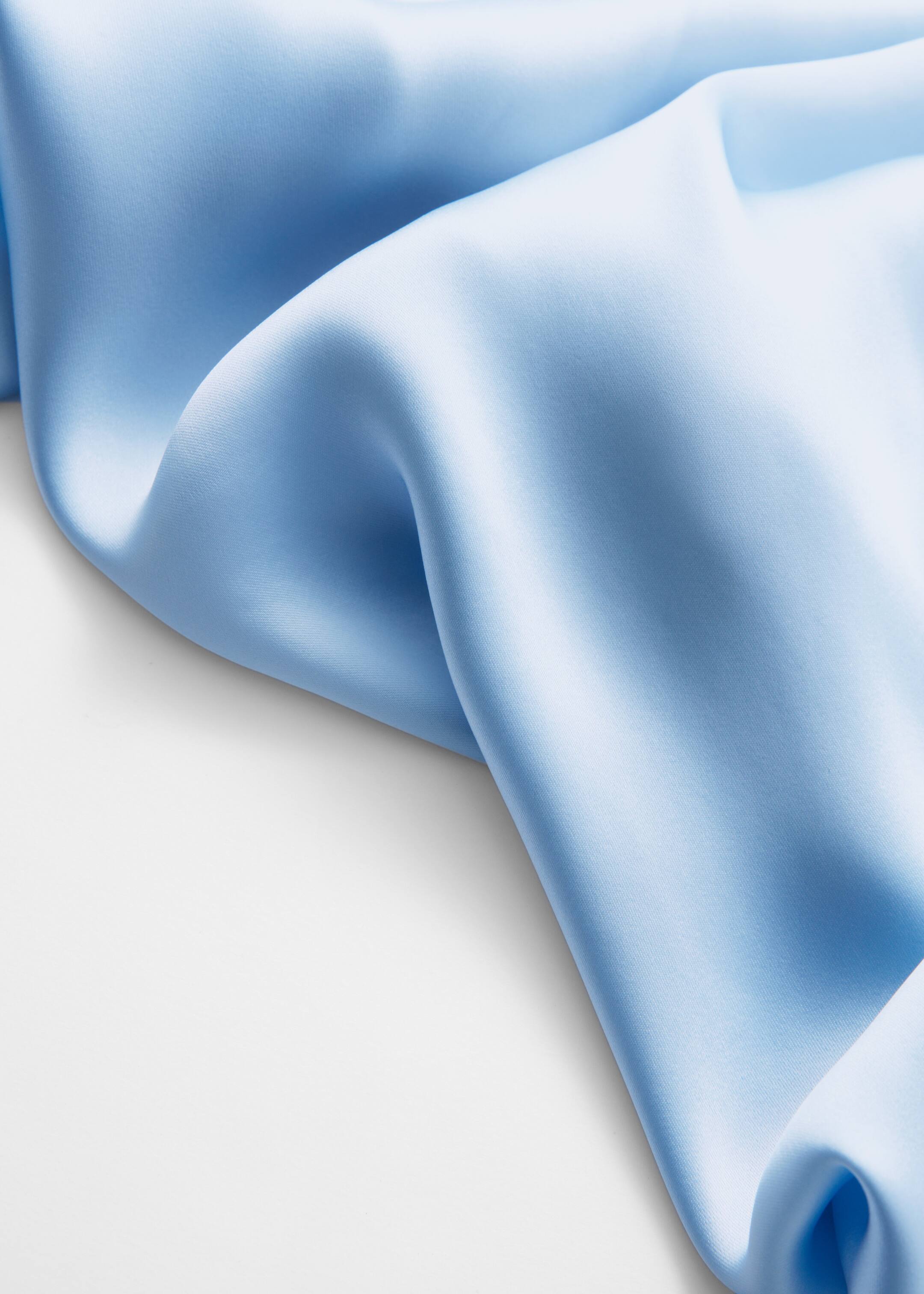 Vezi imaginea mai mare: Rochie midi din satin fără mâneci - Albastru deschis - FEMEI | H&M RO 2