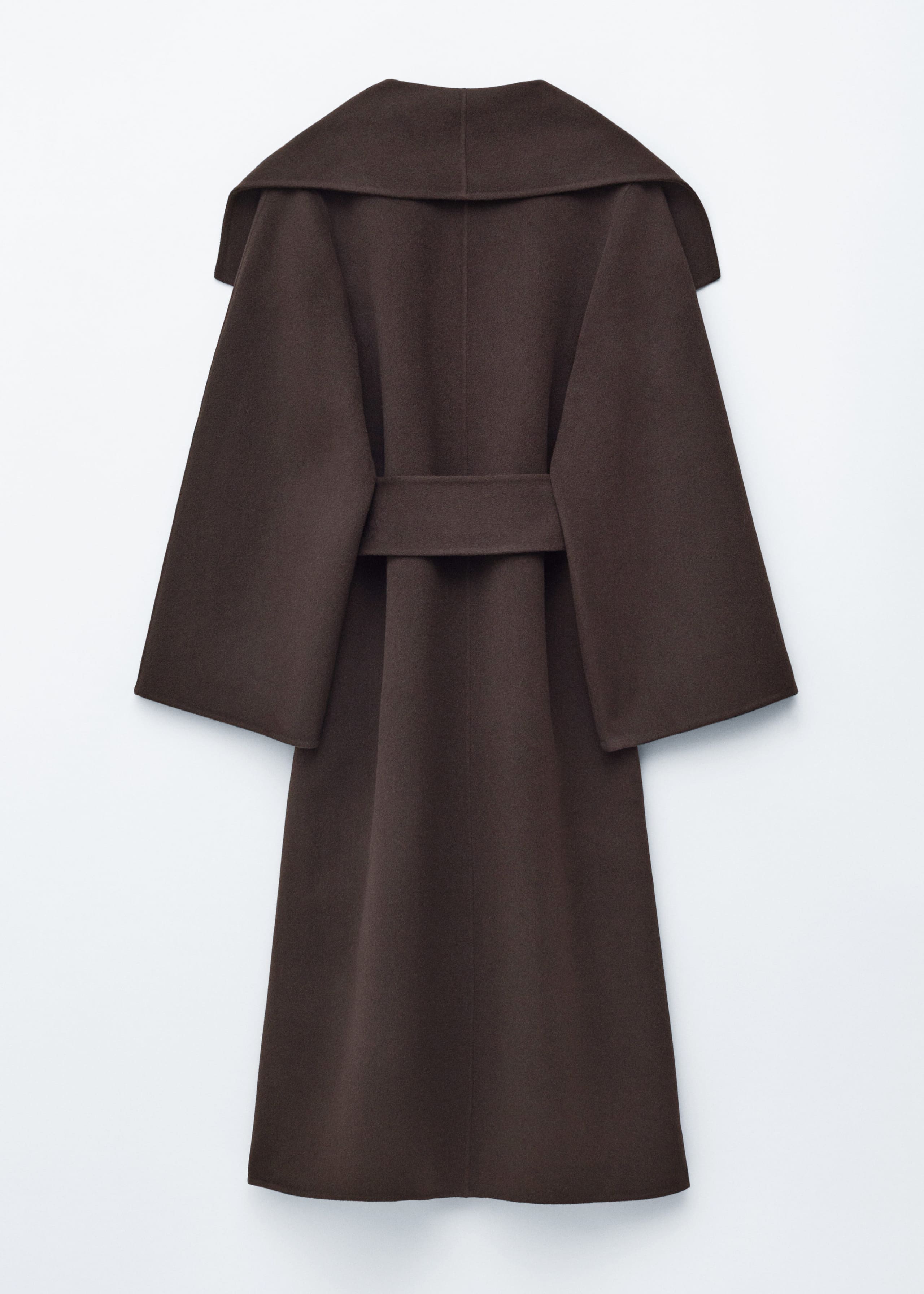 Image of Shawl-Collar Wool Maxi Coat