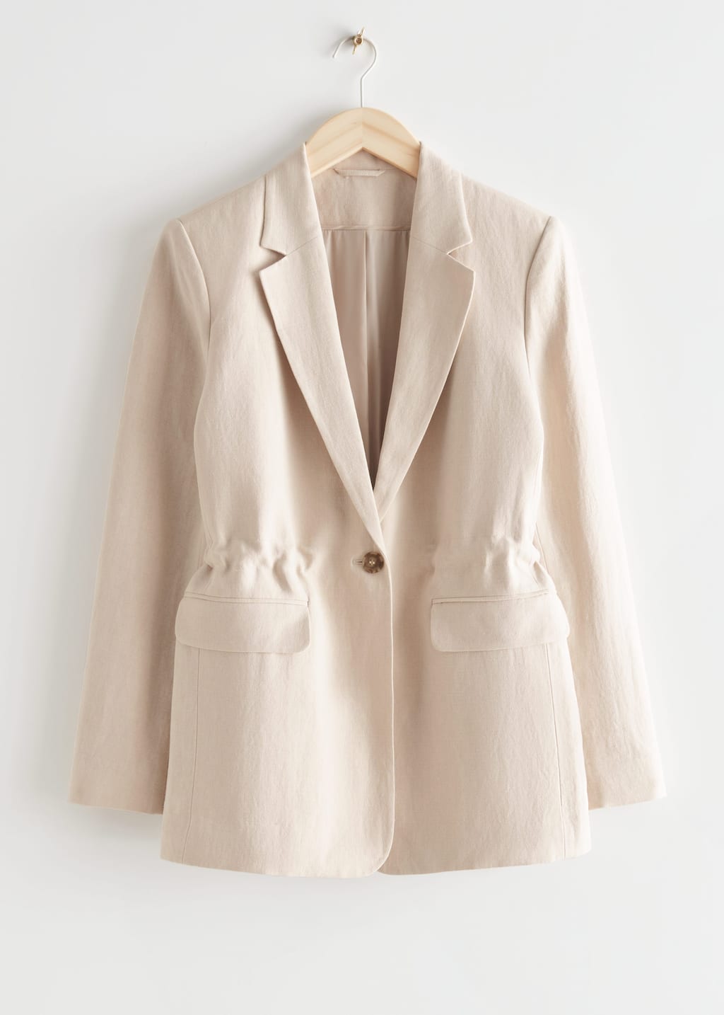 Silk Linen Blazer - Cream - Bodegón