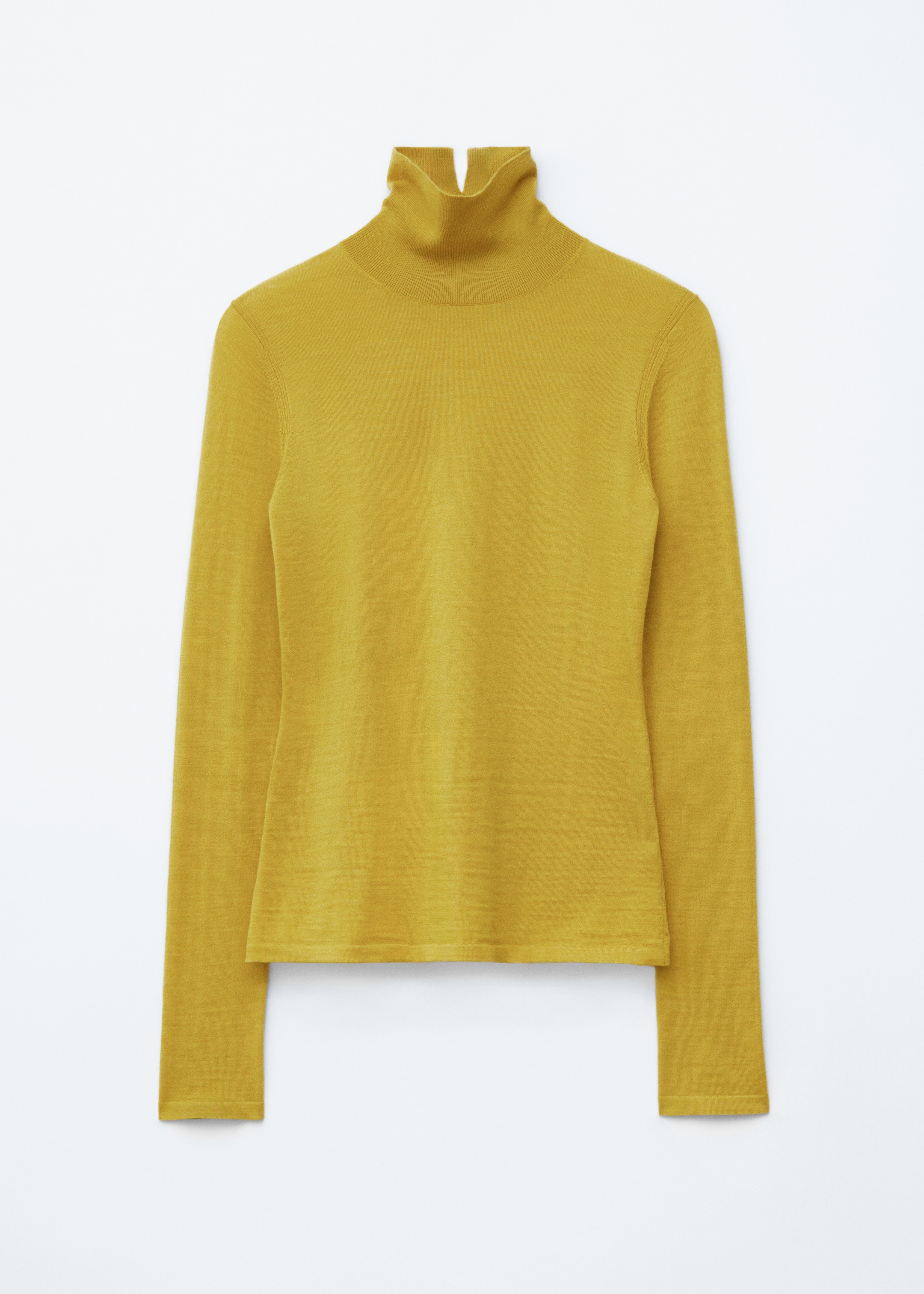 Grösseres Bild ansehen: Rollkragenpullover aus fein gestrickter Wolle - Gelb - DAMEN | H&M CH 6