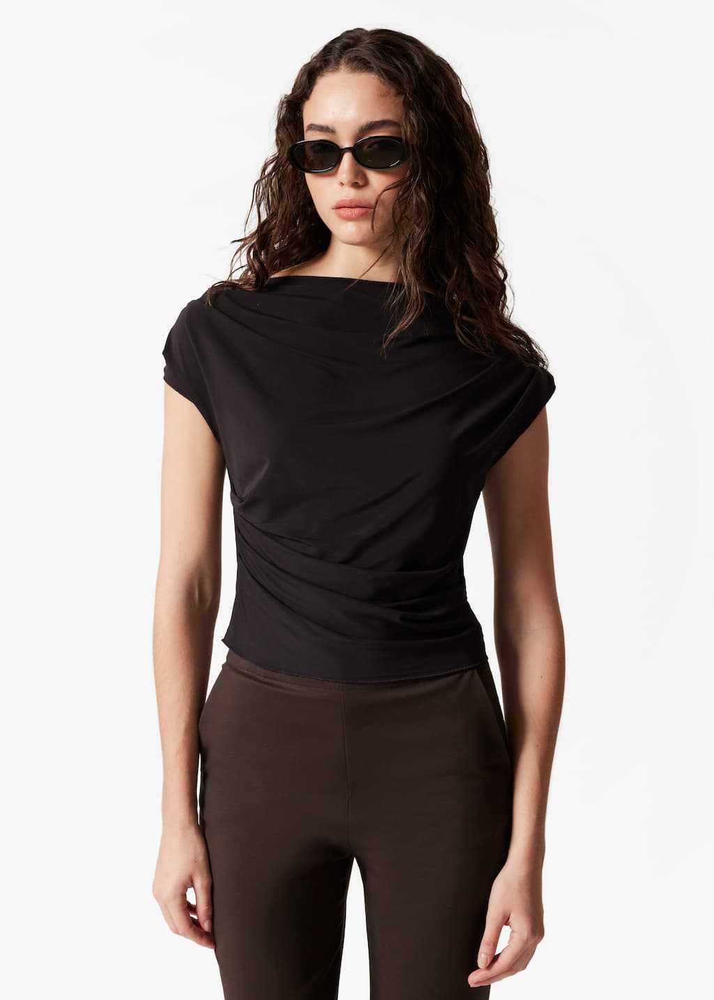 DrapedTop - Nero - Lookbook