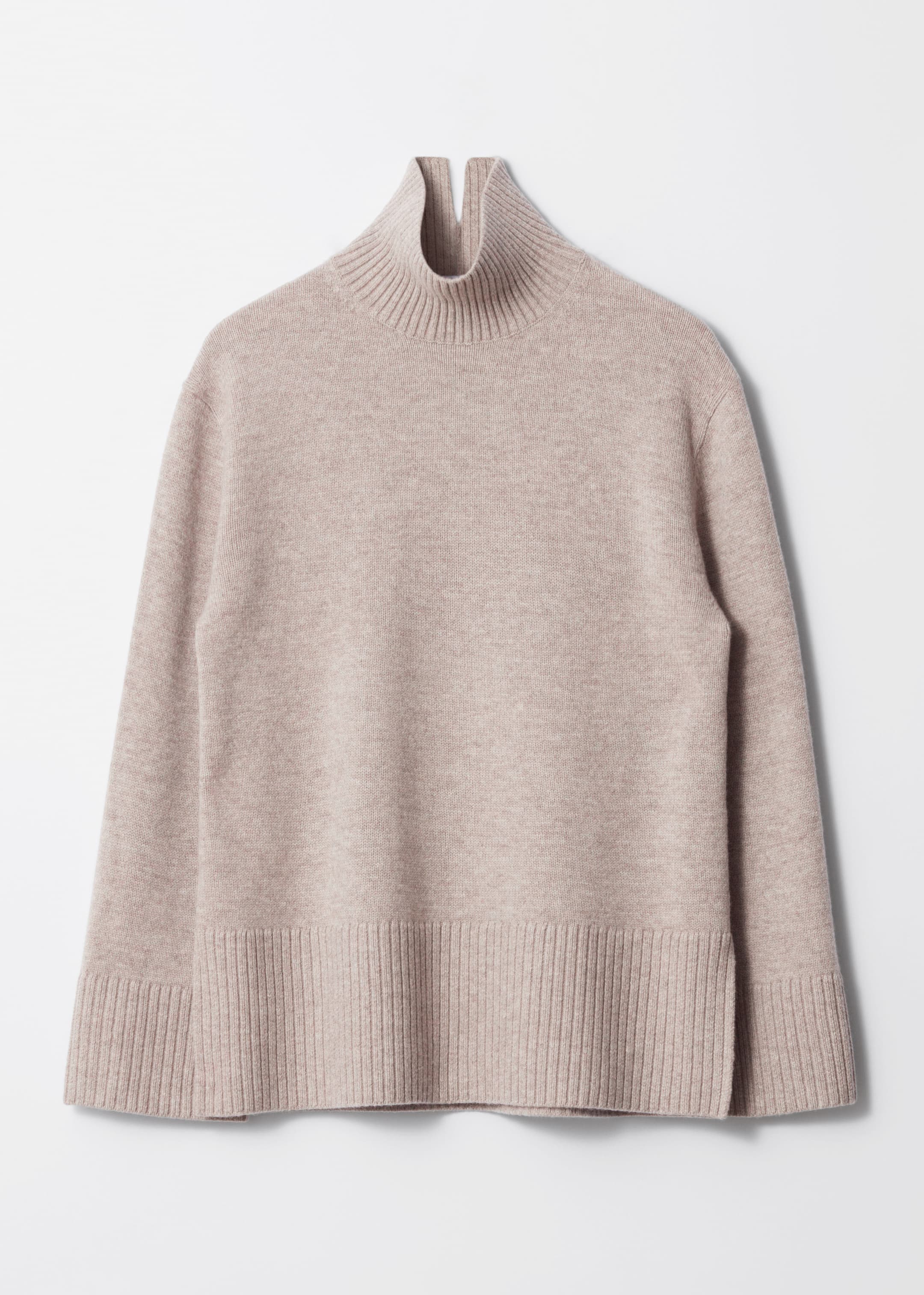 Zobacz większy obraz: Wełniany sweter oversize z golfem - Mole - ONA | H&M PL 1