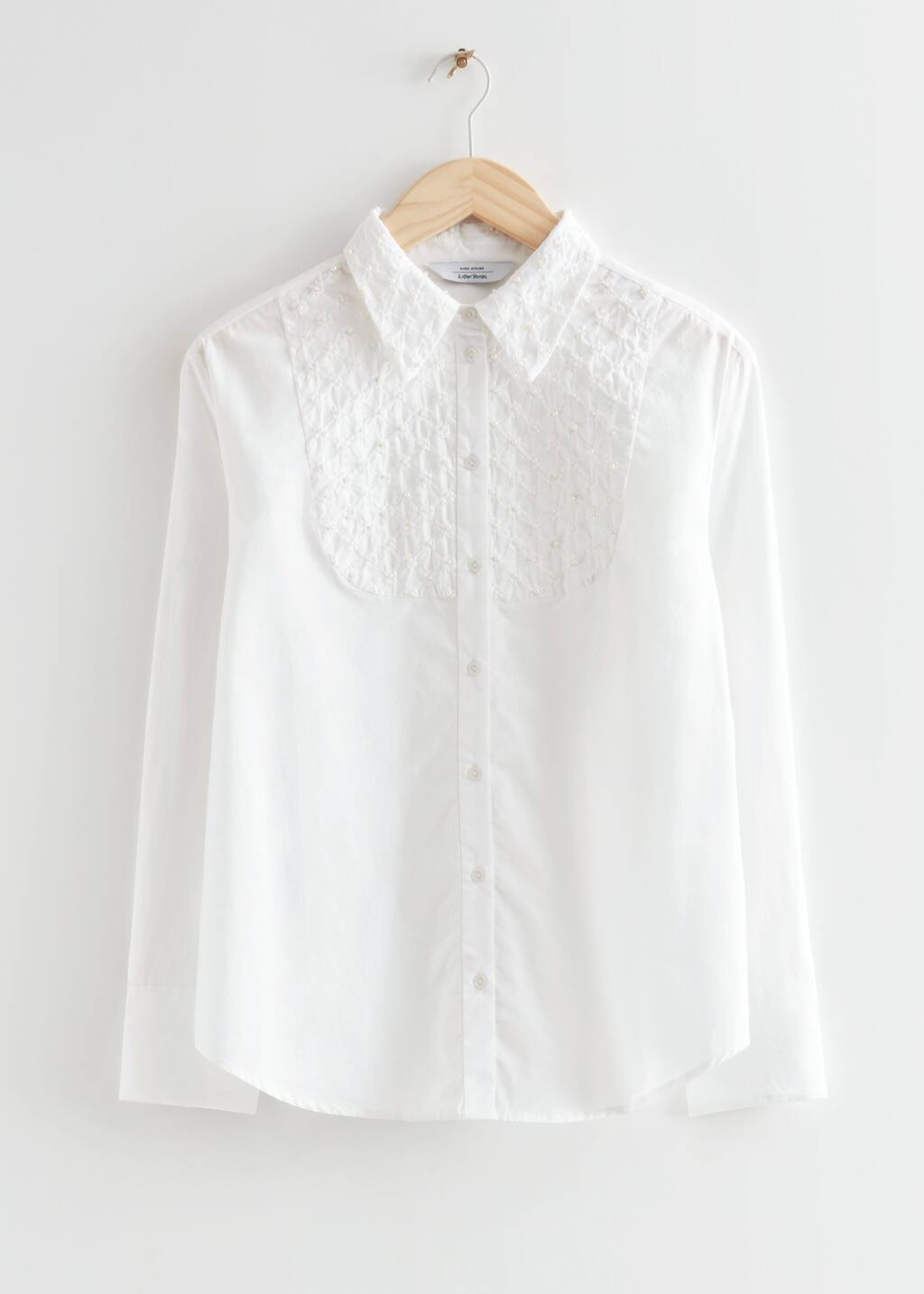 EmbroideredCottonShirt - White - Bodegón