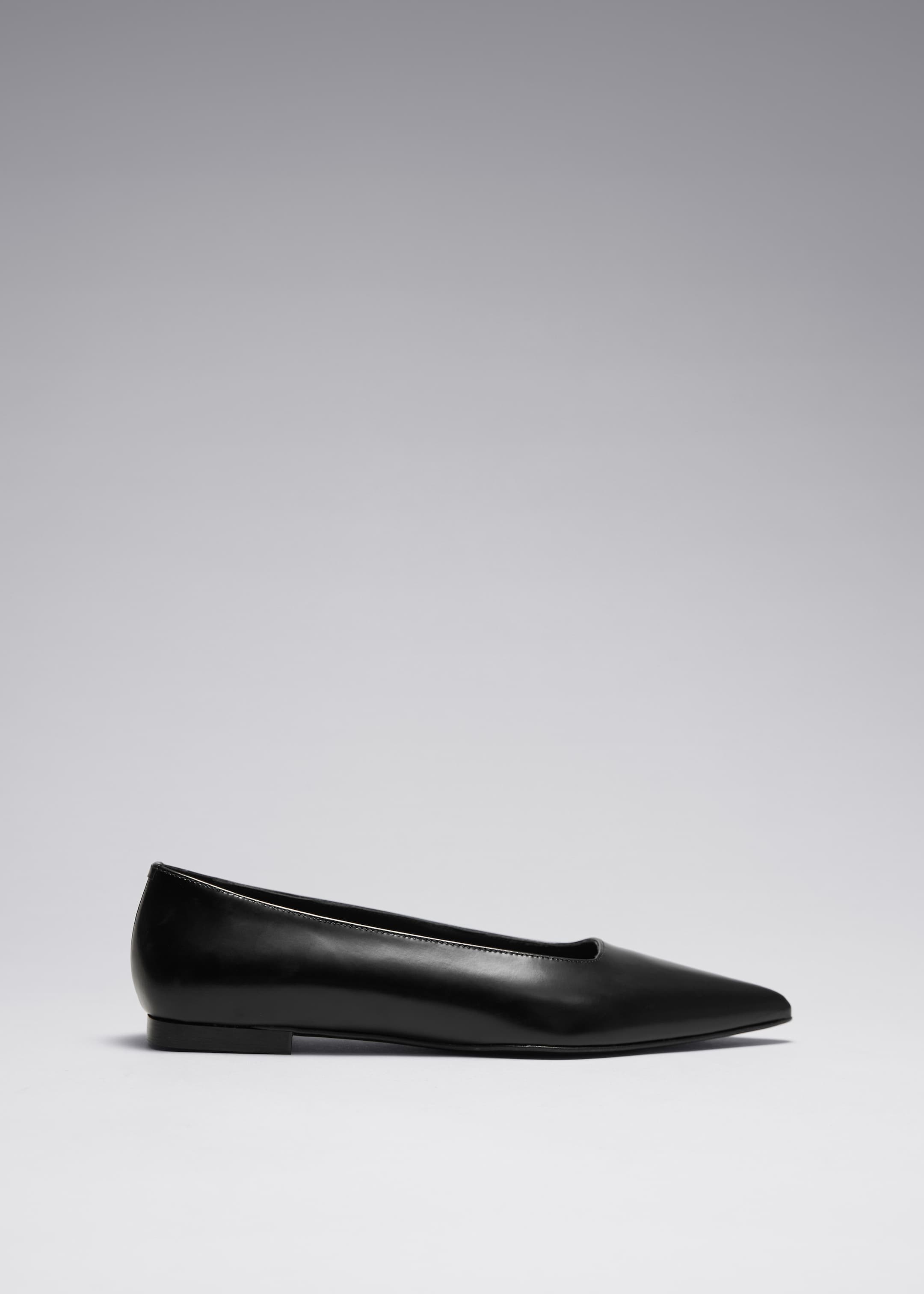 View larger image: Point-Toe Ballet Flats - Black - Ladies | H&M GB 1
