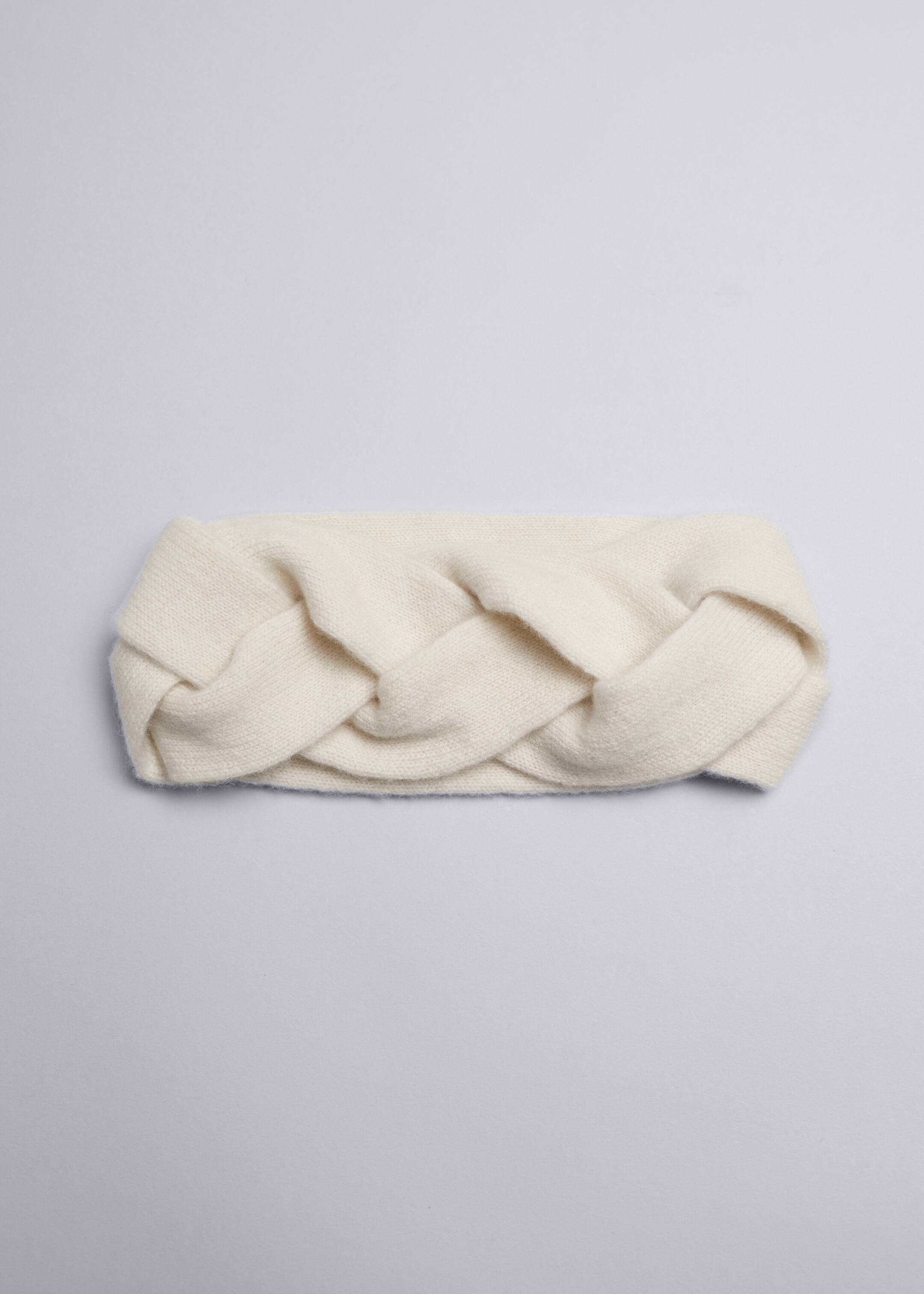Größeres Bild anzeigen: Geflochtenes Stirnband aus Kaschmir - Creme - Ladies | H&M AT 1