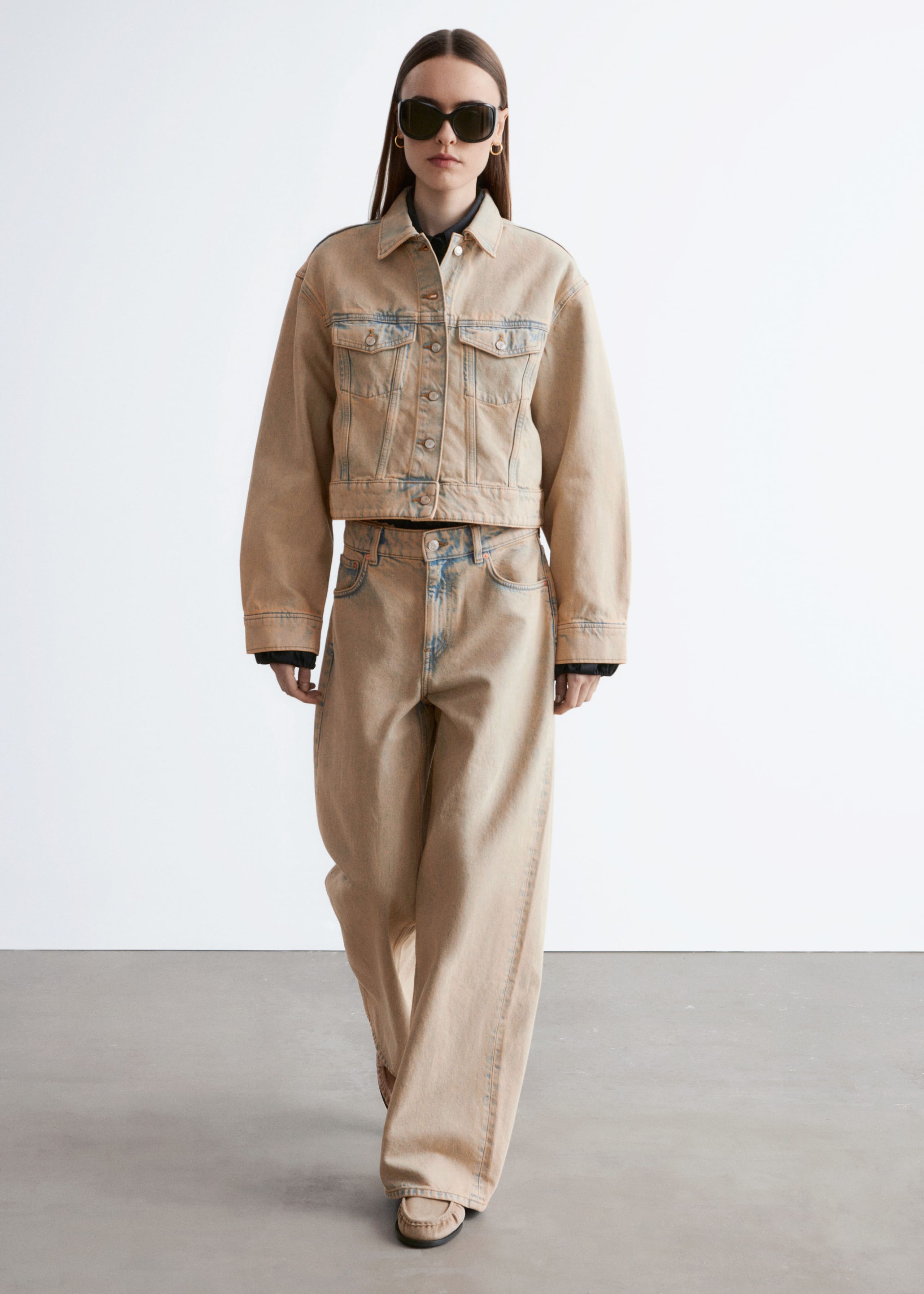 Image of Cropped Overdye Denim Jacket