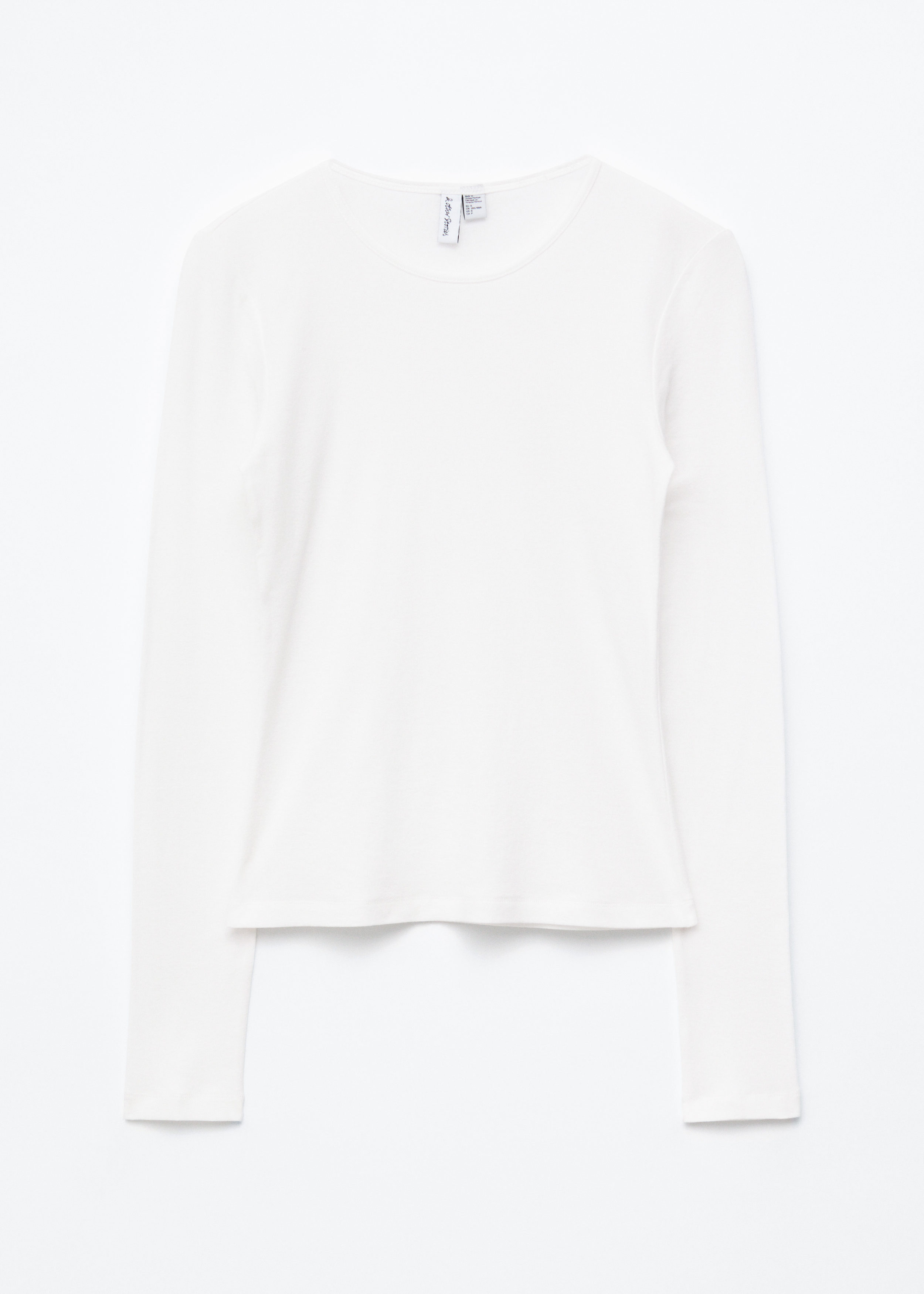 Ribbed Long-Sleeve Top - White - & Other Stories US