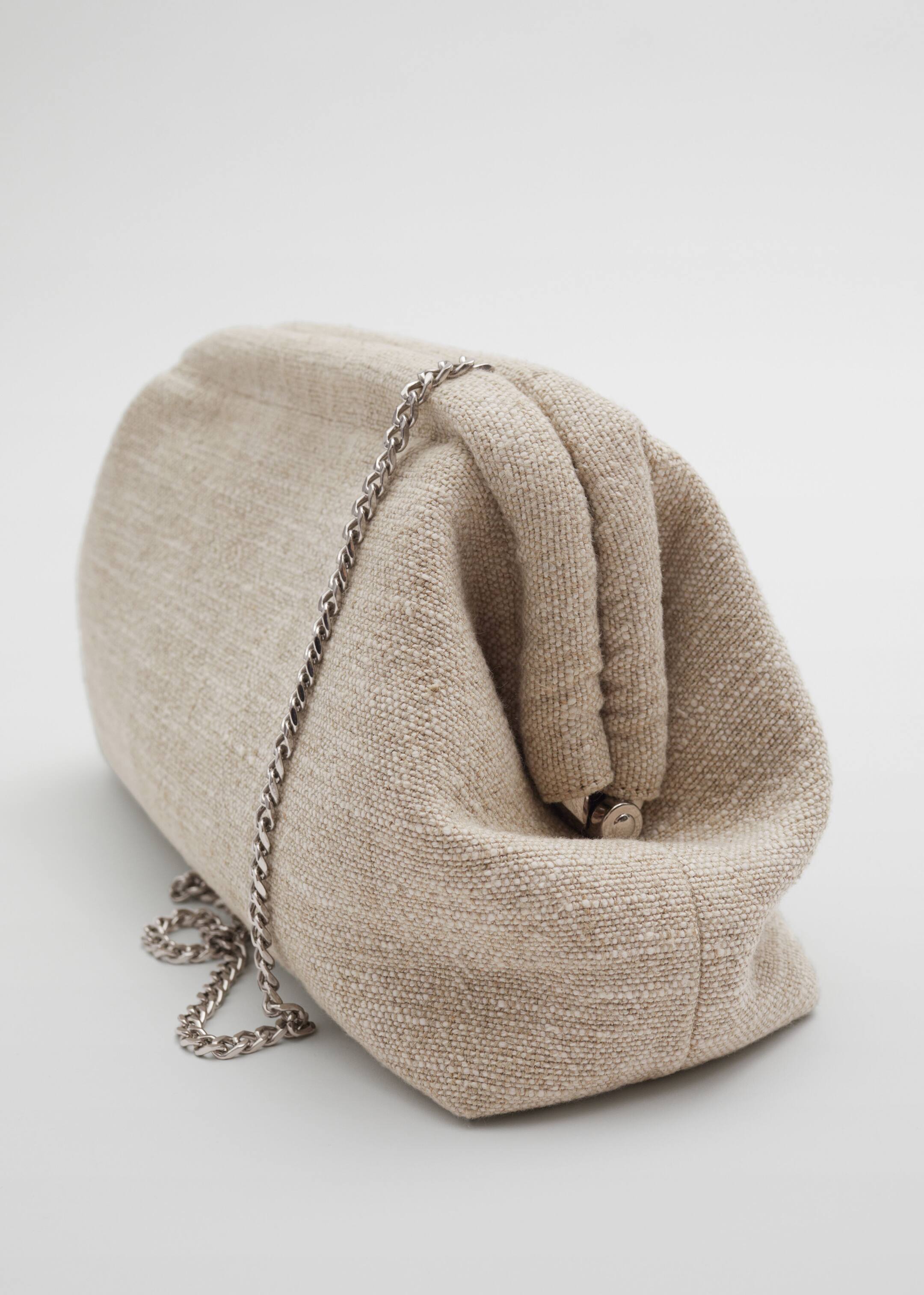 Visa större bild: Clutchväska i linne - Beige - DAM | H&M SE 5