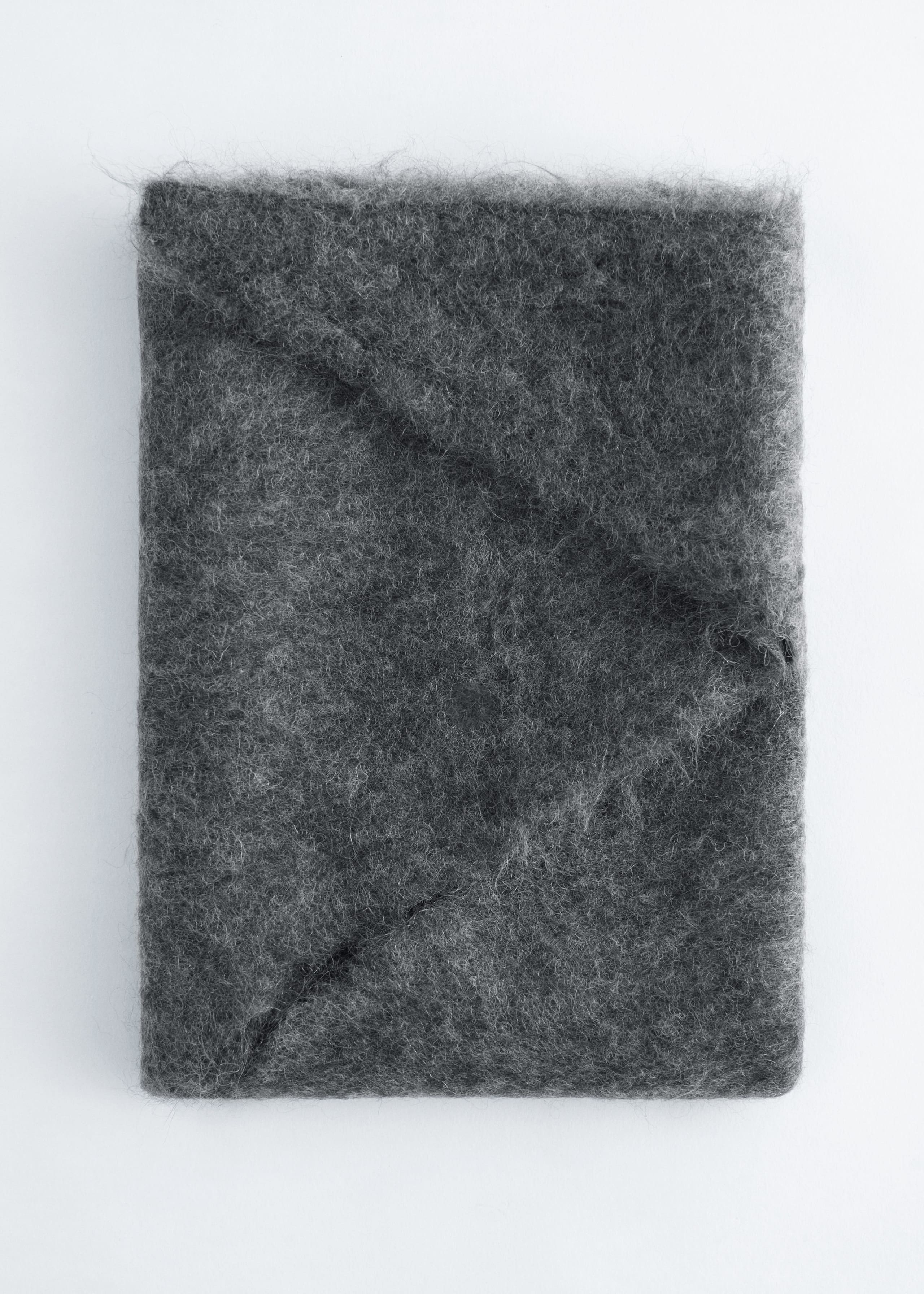 Mohair-Blend Brushed Triangle Scarf