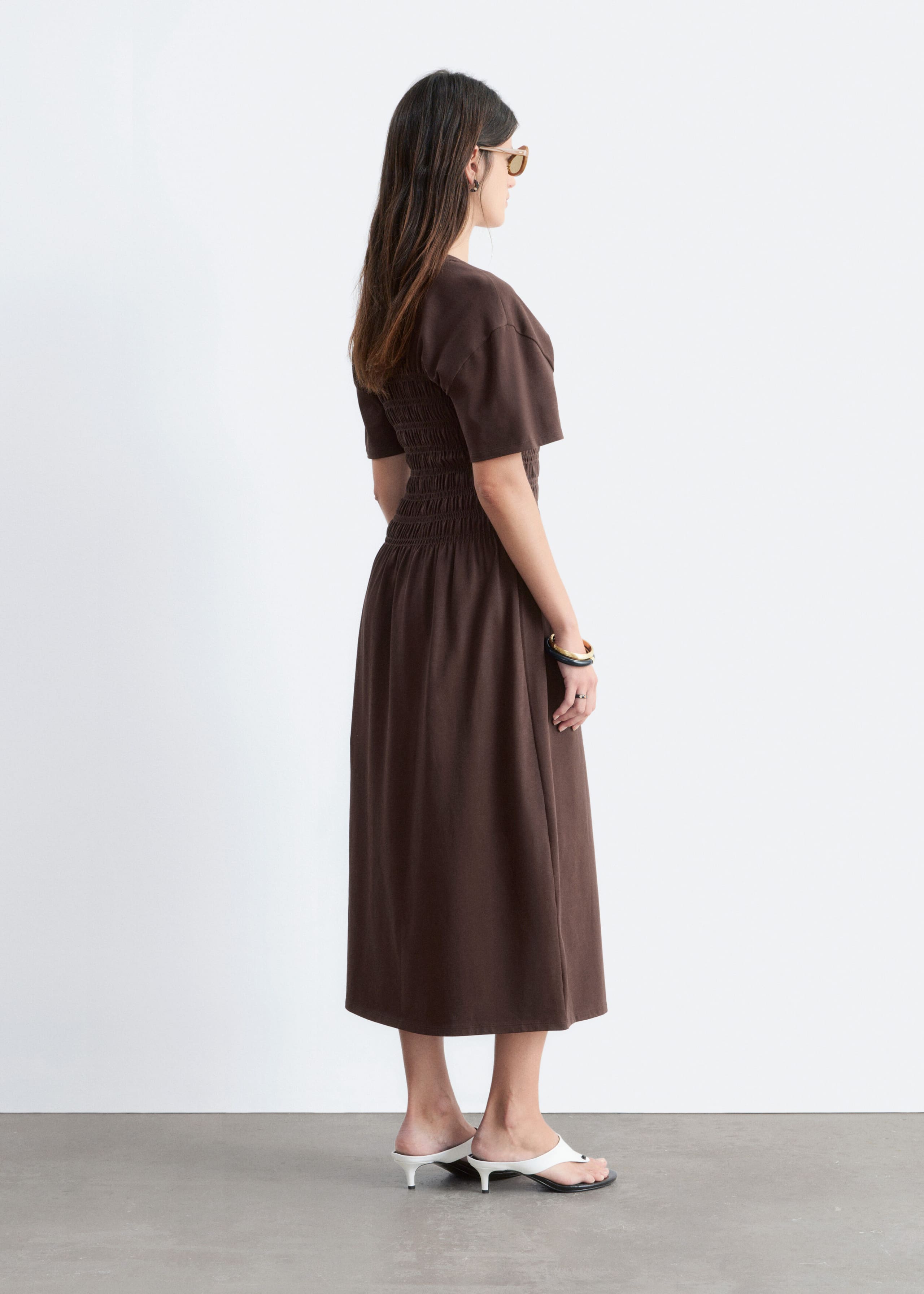 Image of Smocked Midi Dress