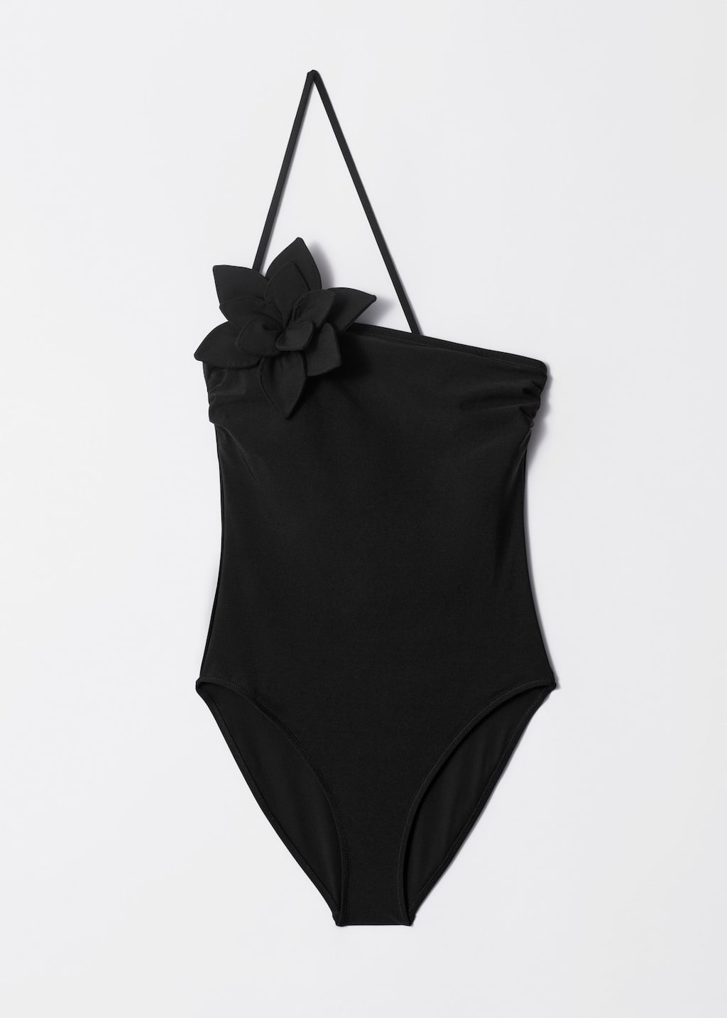 Image of Floral-Appliqué Swimsuit
