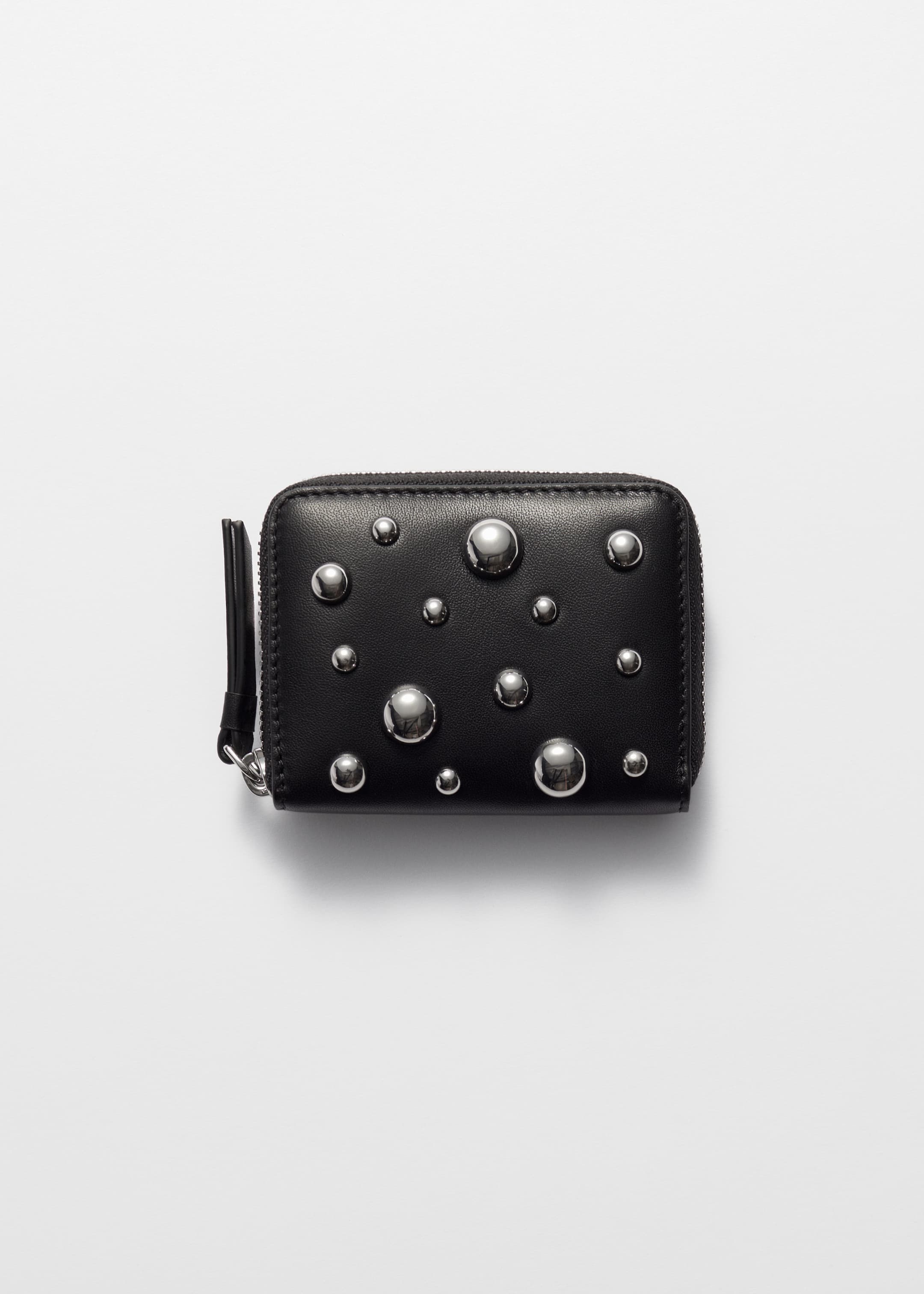 View larger image: Studded Leather Wallet - Black - Ladies | H&M GB 1