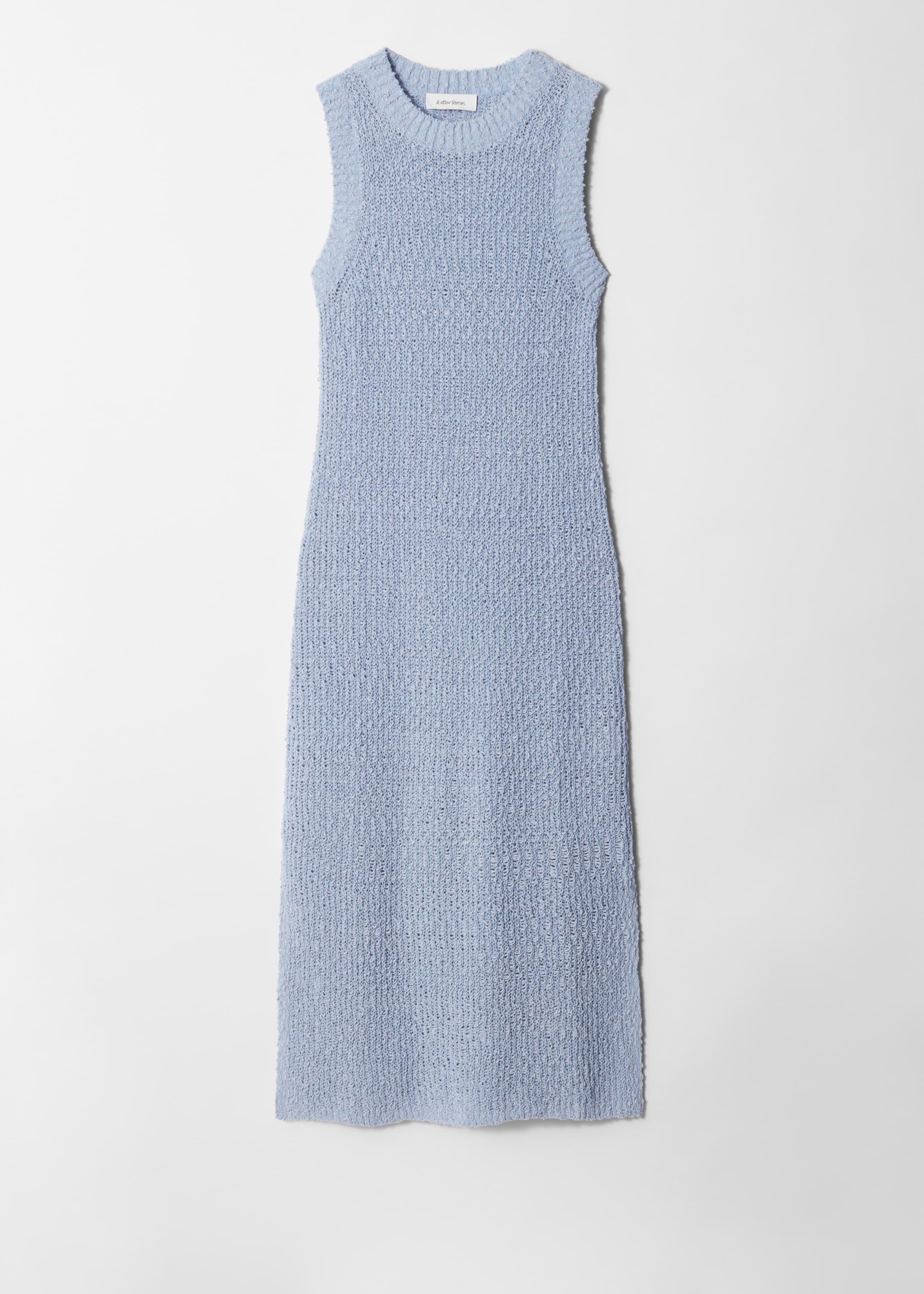 Visualizza immagine più grande: Abito midi in misto seta senza maniche - Blu polvere - DONNA | H&M IT 5